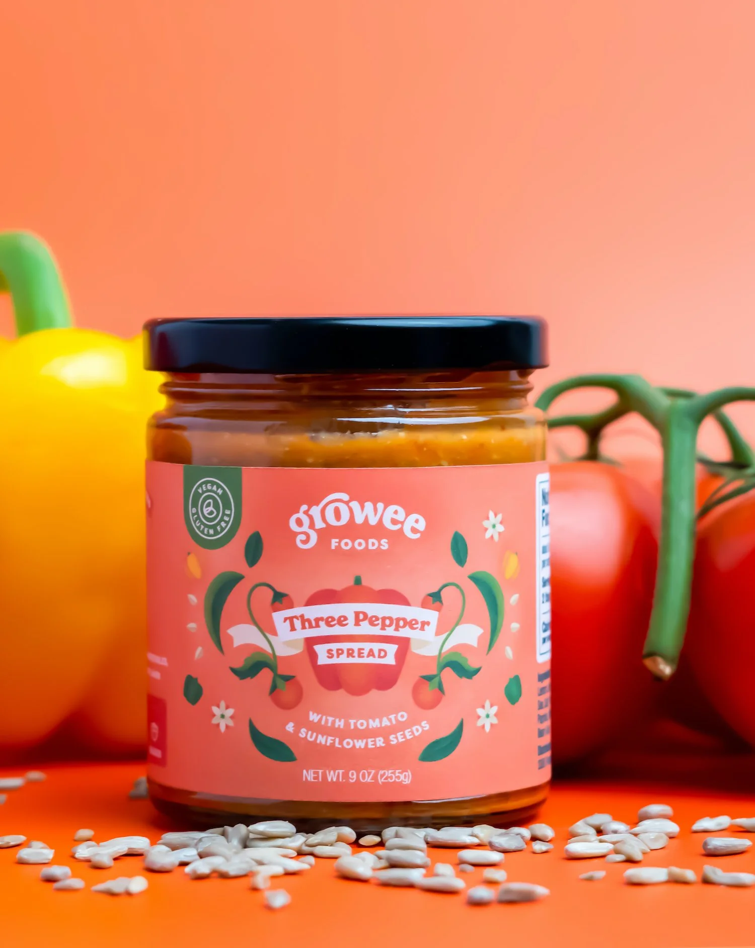pepper jar label design