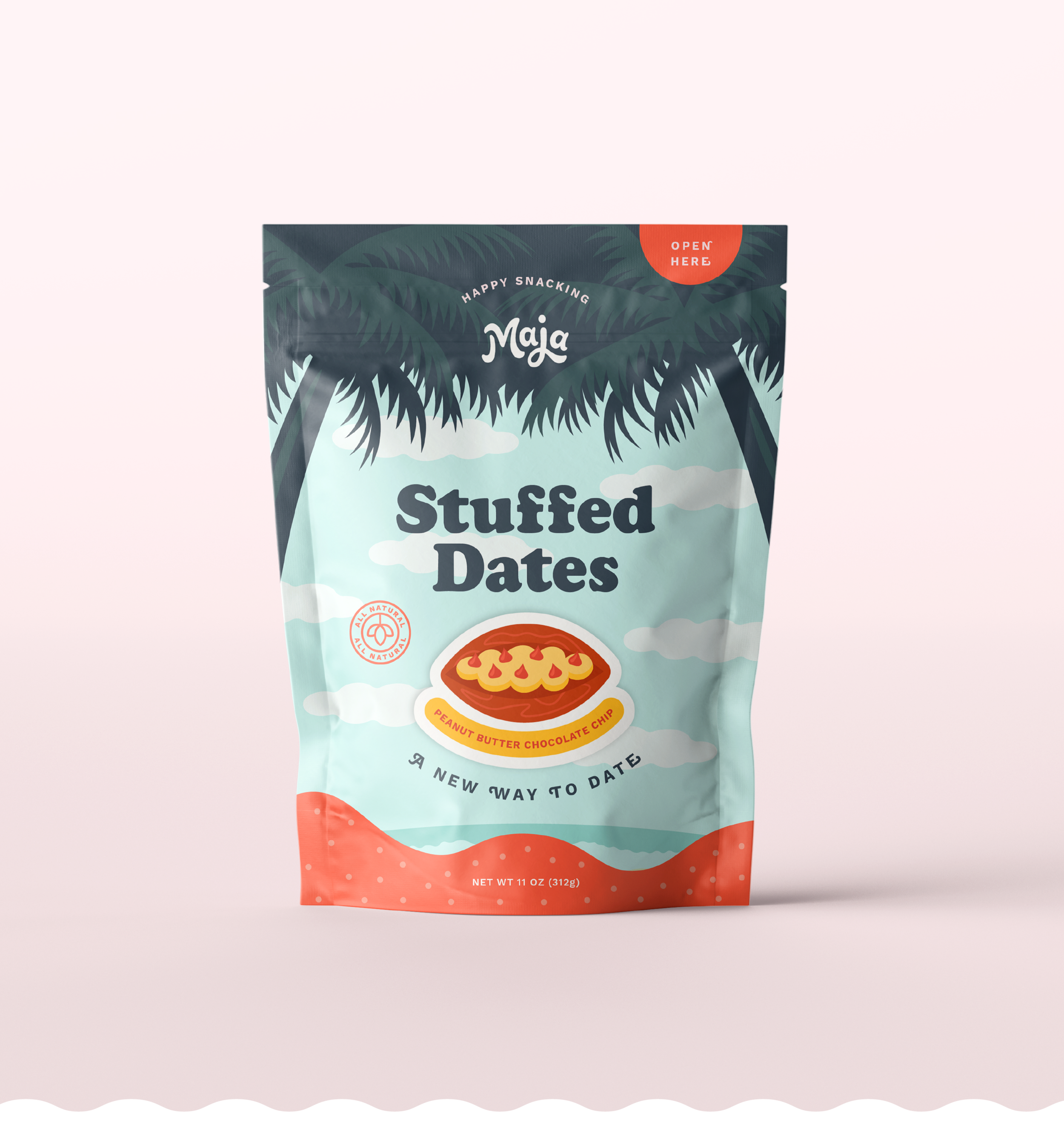 maja dates pouch package design