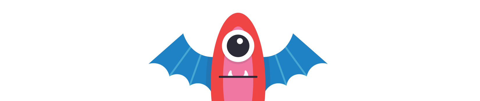 monster illustration blinking gif