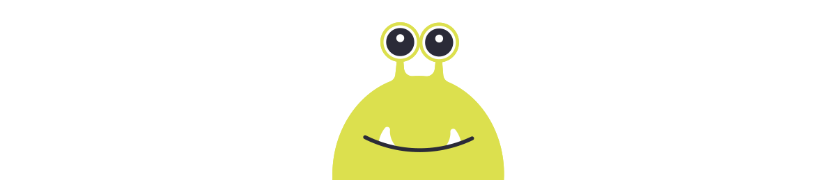 monster illustration blinking gif