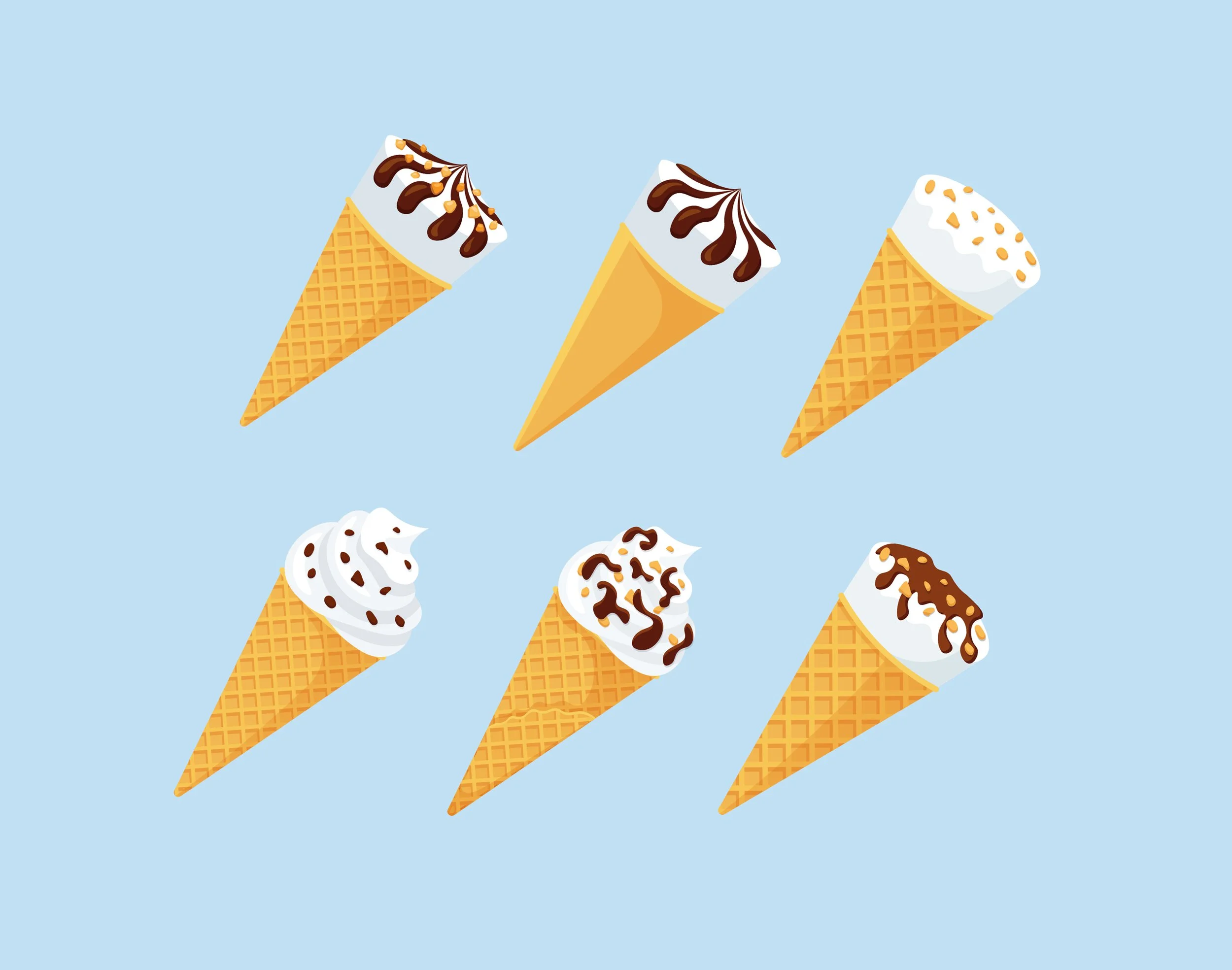 rebel ice cream cone illustrations