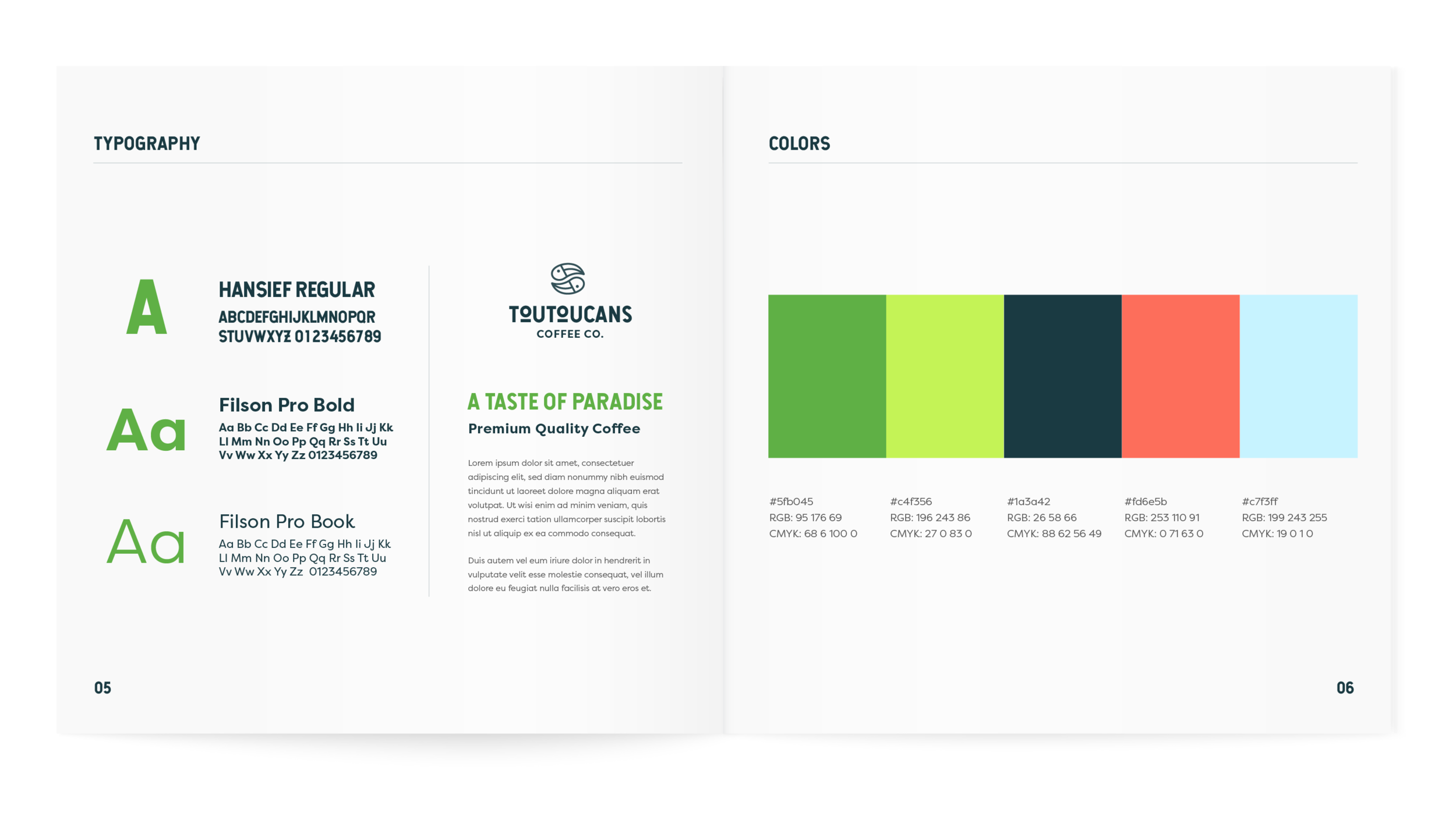 toutoucans coffee brand guide