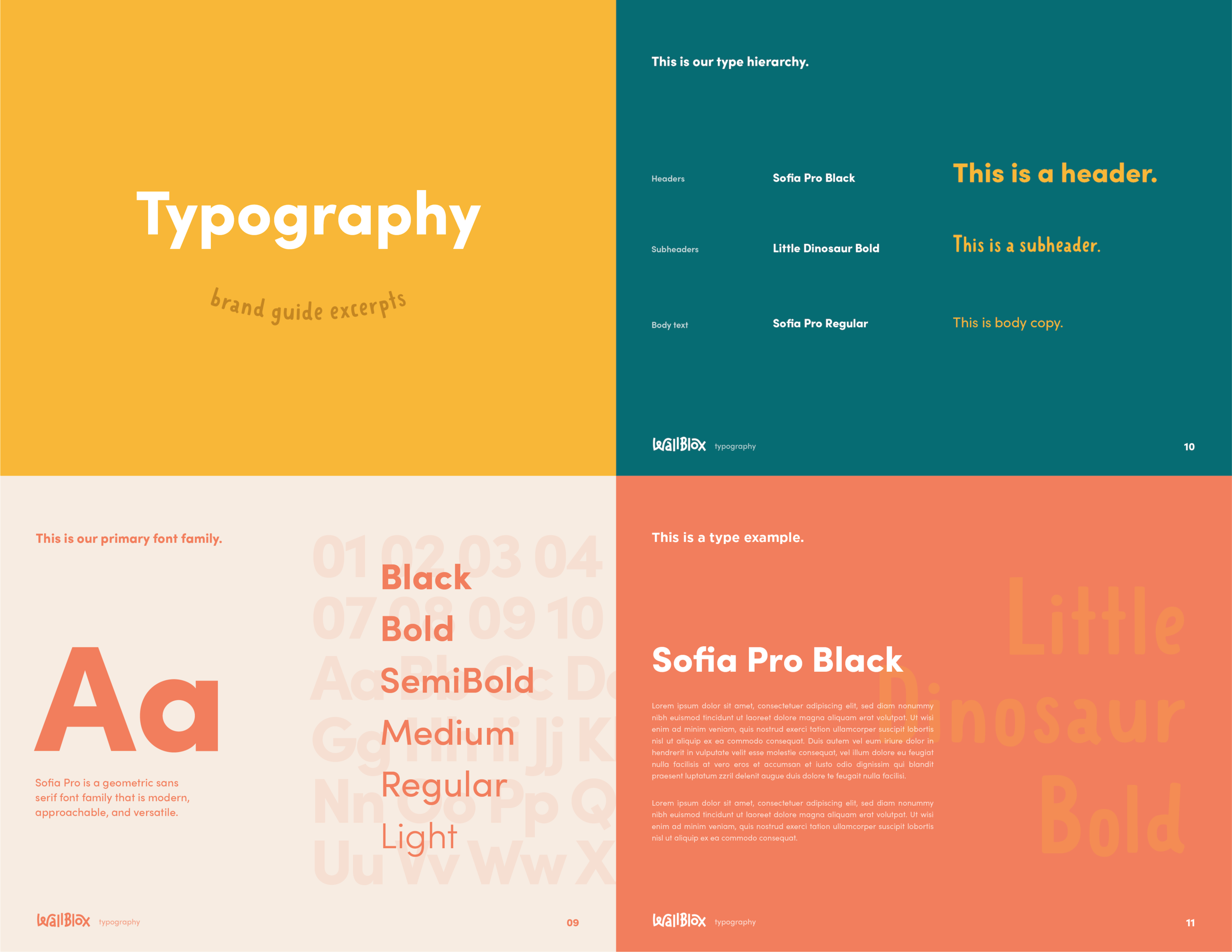 wallblox brand guide typography