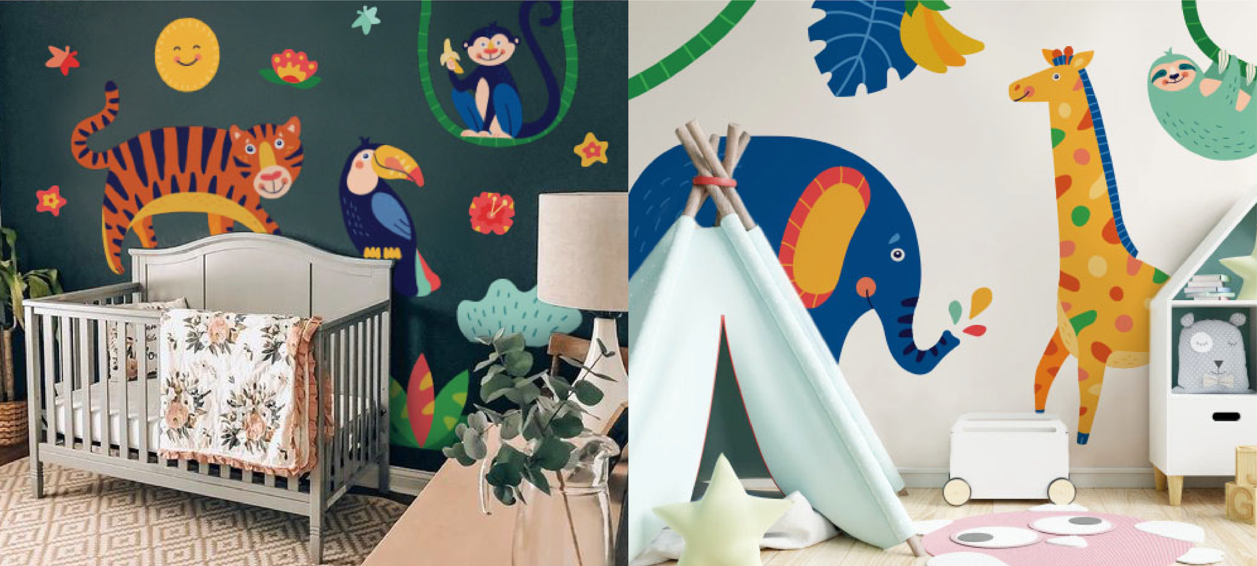 kids wall decor illustration