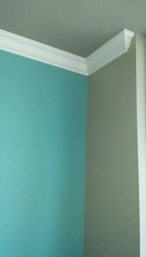 Repainted interior walls, ceilings, and crown molding.