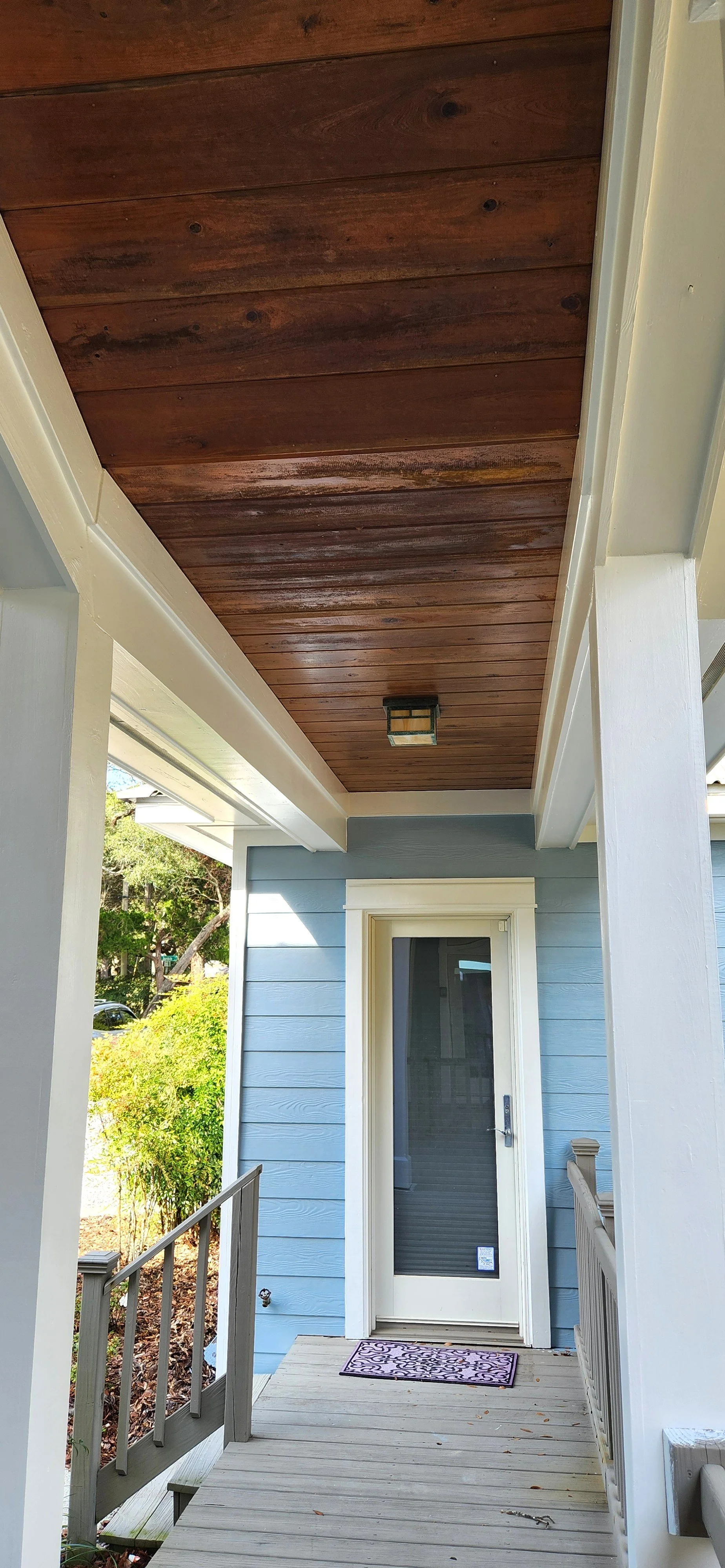 Repainted home, trimwork, and restained ceilings - AFTER.