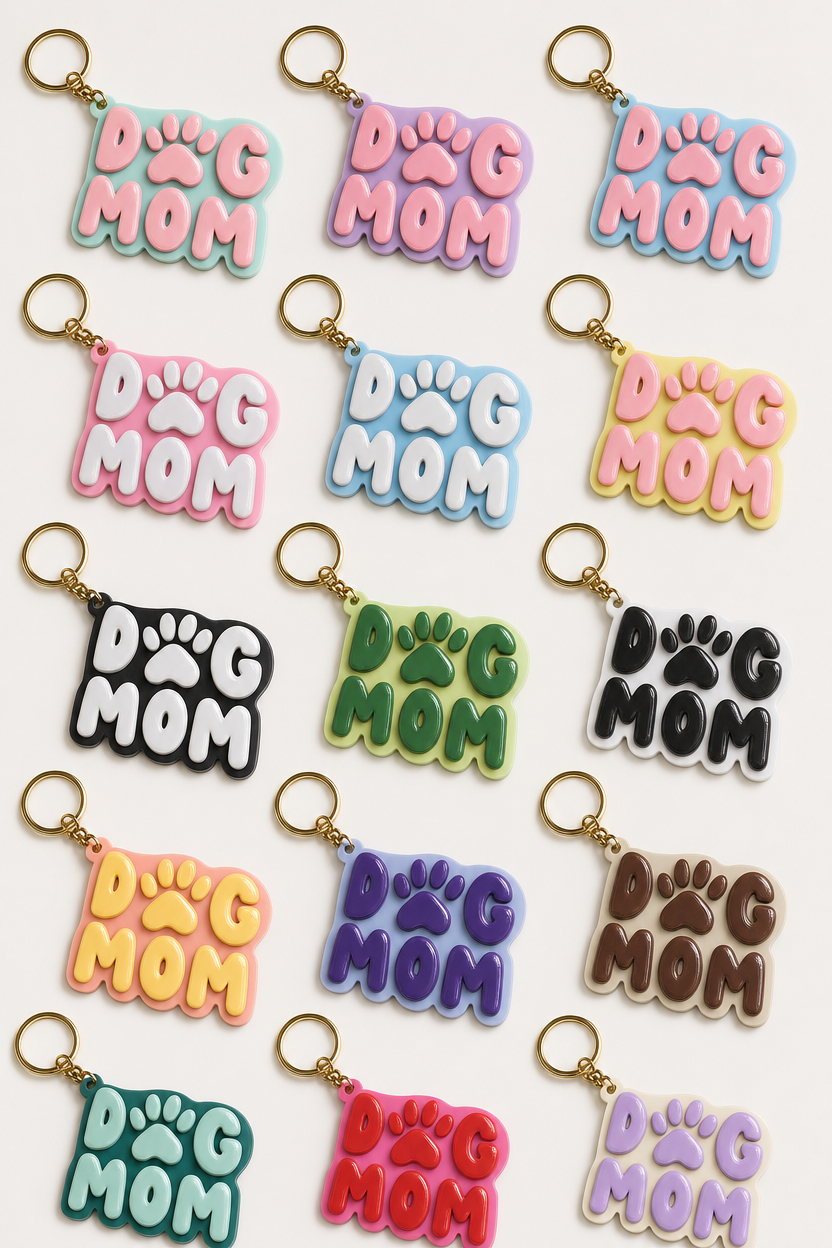 DOG-MOM KEYCHAIN