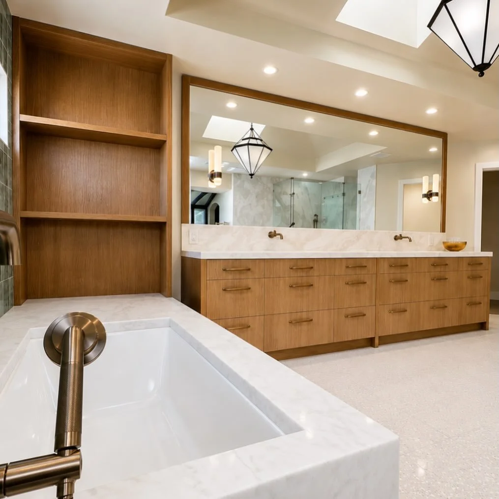 This Irvine Terrace primary bath came together exactly how we hoped it would.

Custom white oak cabinetry, thoughtful storage and natural materials coming together to create a clean, timeless space we&rsquo;re proud to have been a part of.

📍Corona 