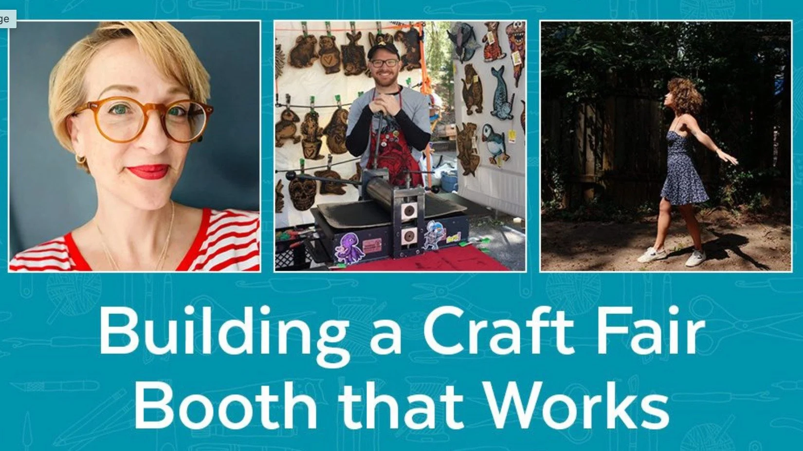 Join us for a FREE Live Webinar - Leveling Up Your Craft Fair Booth - in partnership with @craftindustryalliance 

THIS THURSDAY, July 16th at 7pm

Indie Craft Experience alums @nooshstudios and @carleebird will be spilling all the tea. 

Questions a