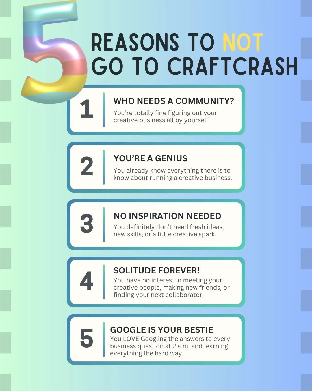 Heard the news? 

Tiny Rhino, the folks behind Indie Craft Experiences, are launching something BIG for makers this February: CraftCrash!

We&rsquo;re taking over downtown Woodstock, GA, for 3 days of hands-on workshops, practical creative business a