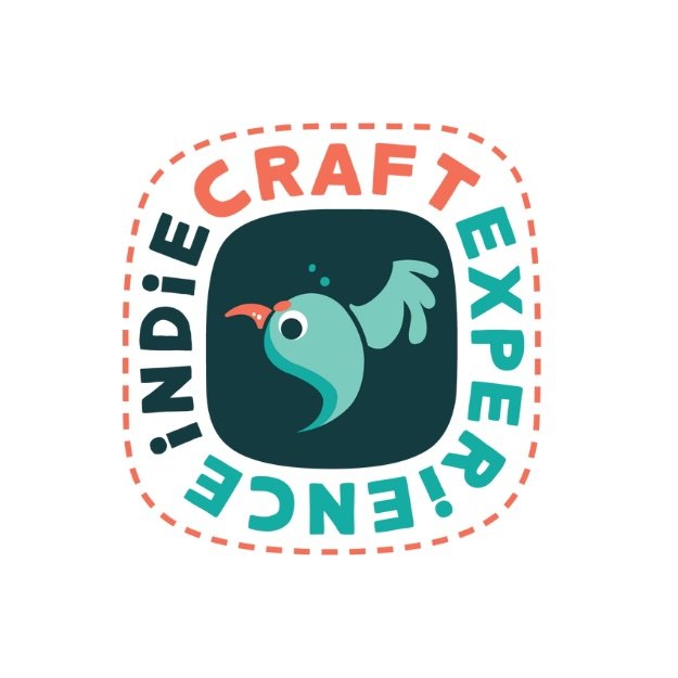 A logo with a cartoon bird, surrounded by the words "Craft Experience" and "Indie" in a circular pattern.