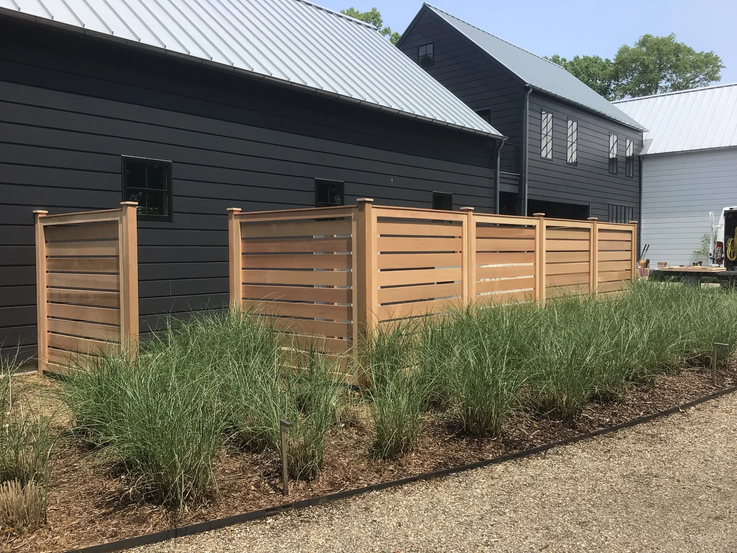 Custom cedar fencing