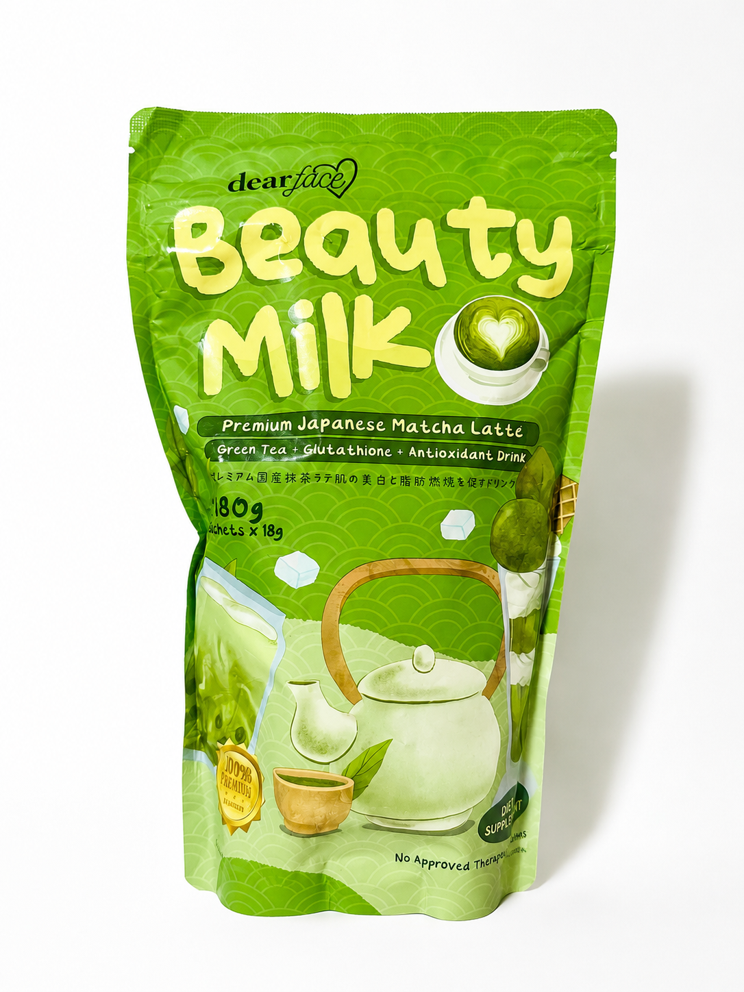 Dear Face Beauty Milk Matcha Latte 180g