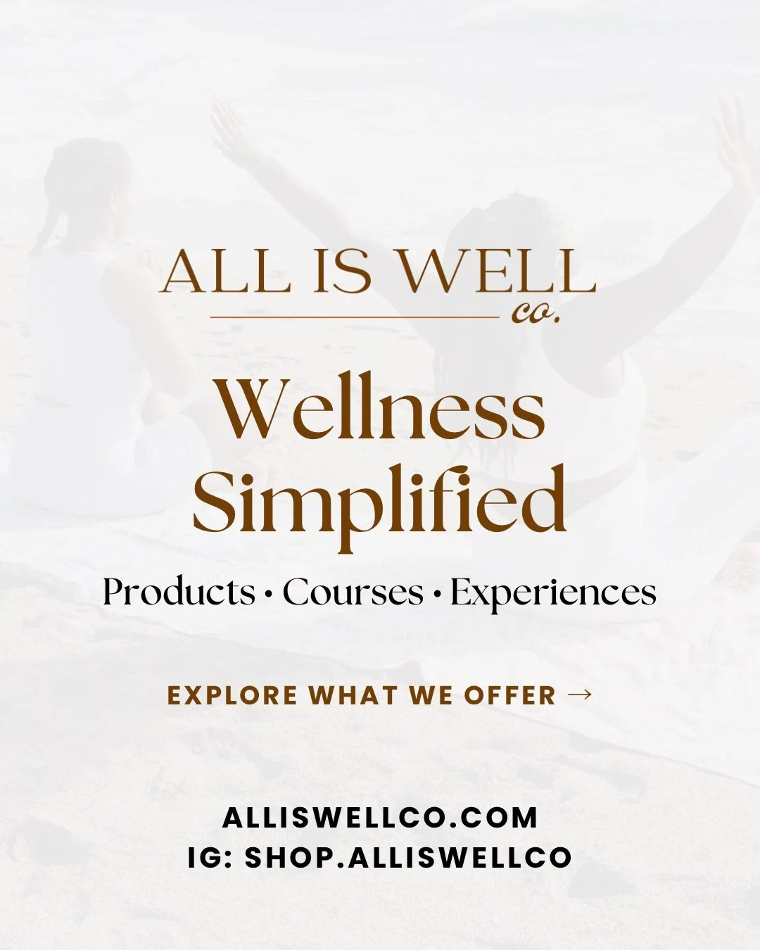 The wait is almost over. ✨

You&rsquo;ve heard about All Is Well Co. Now it&rsquo;s time to meet what we&rsquo;ve been creating for you.

Introducing our first collection of wellness products&mdash;thoughtfully designed to help you slow down, reconne
