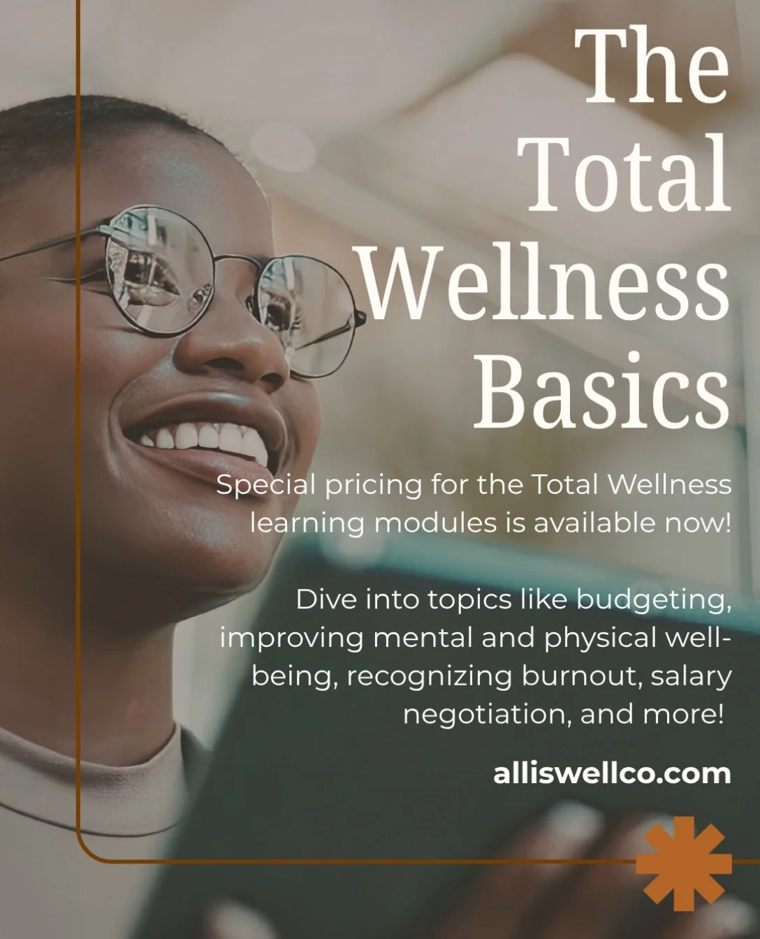 Wellness is about caring for the whole you. Your mental health, physical well-being, finances, relationships, and more. 🤎

You don&rsquo;t need to change everything at once. Sometimes, the right tools and a little intentionality can make all the dif