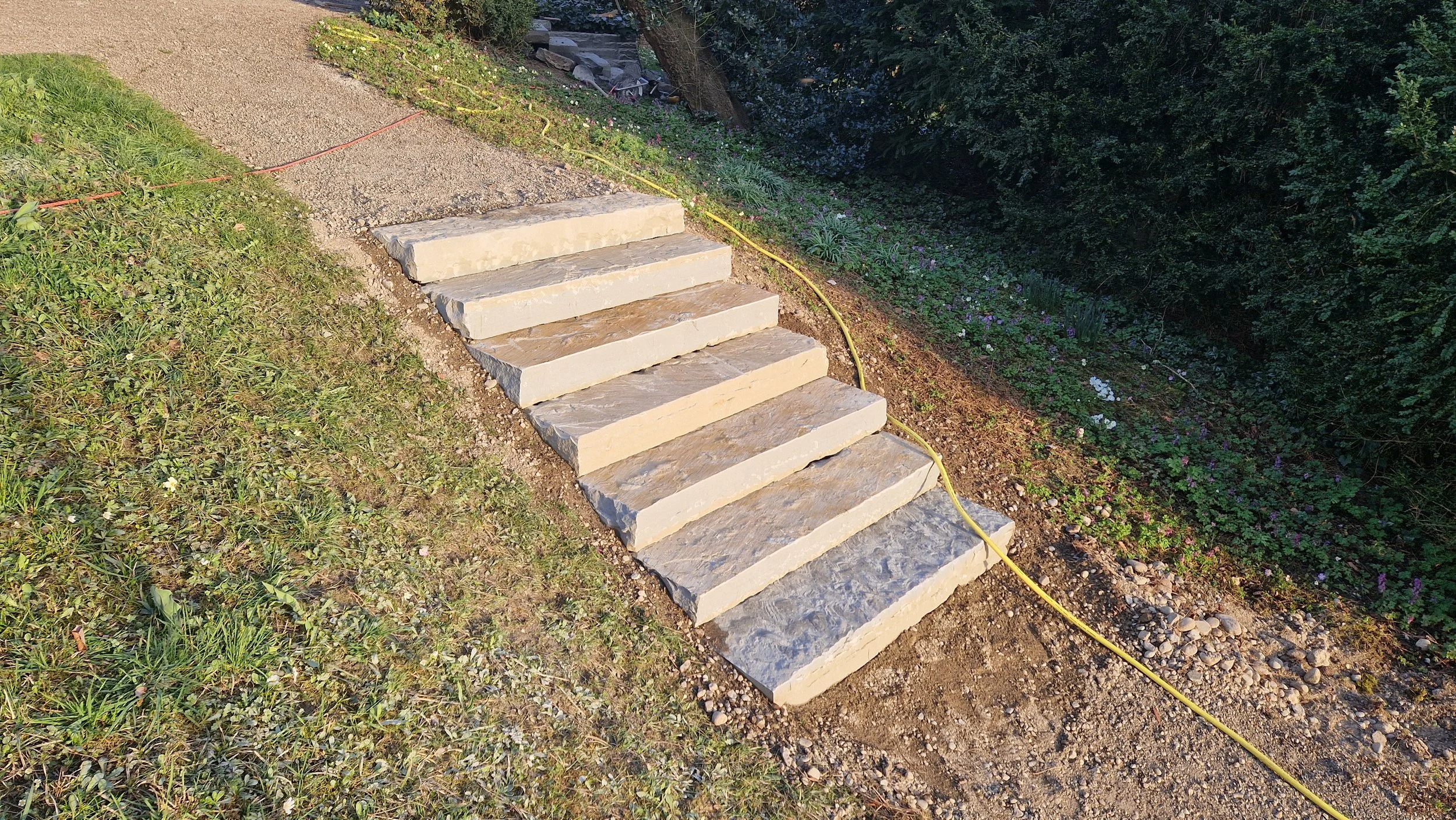 Sandstein Treppe Hafterpark