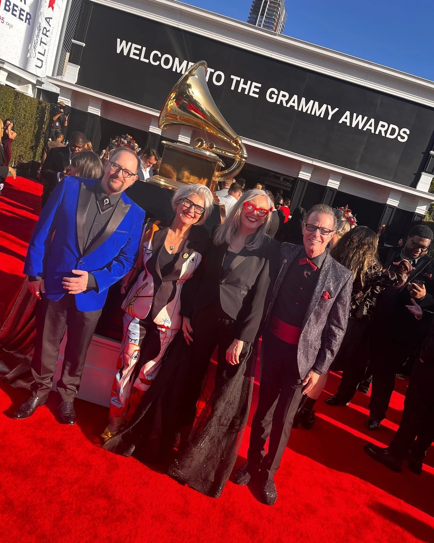 What a harmonious time we had this past weekend at the 65th Annual Grammy Awards! Our dear friend @bobby.mcferrin received the @recordingacademy &lsquo;s Lifetime Achievement Award. We hit the red carpet in style &amp; got to chat with @amandakloots 
