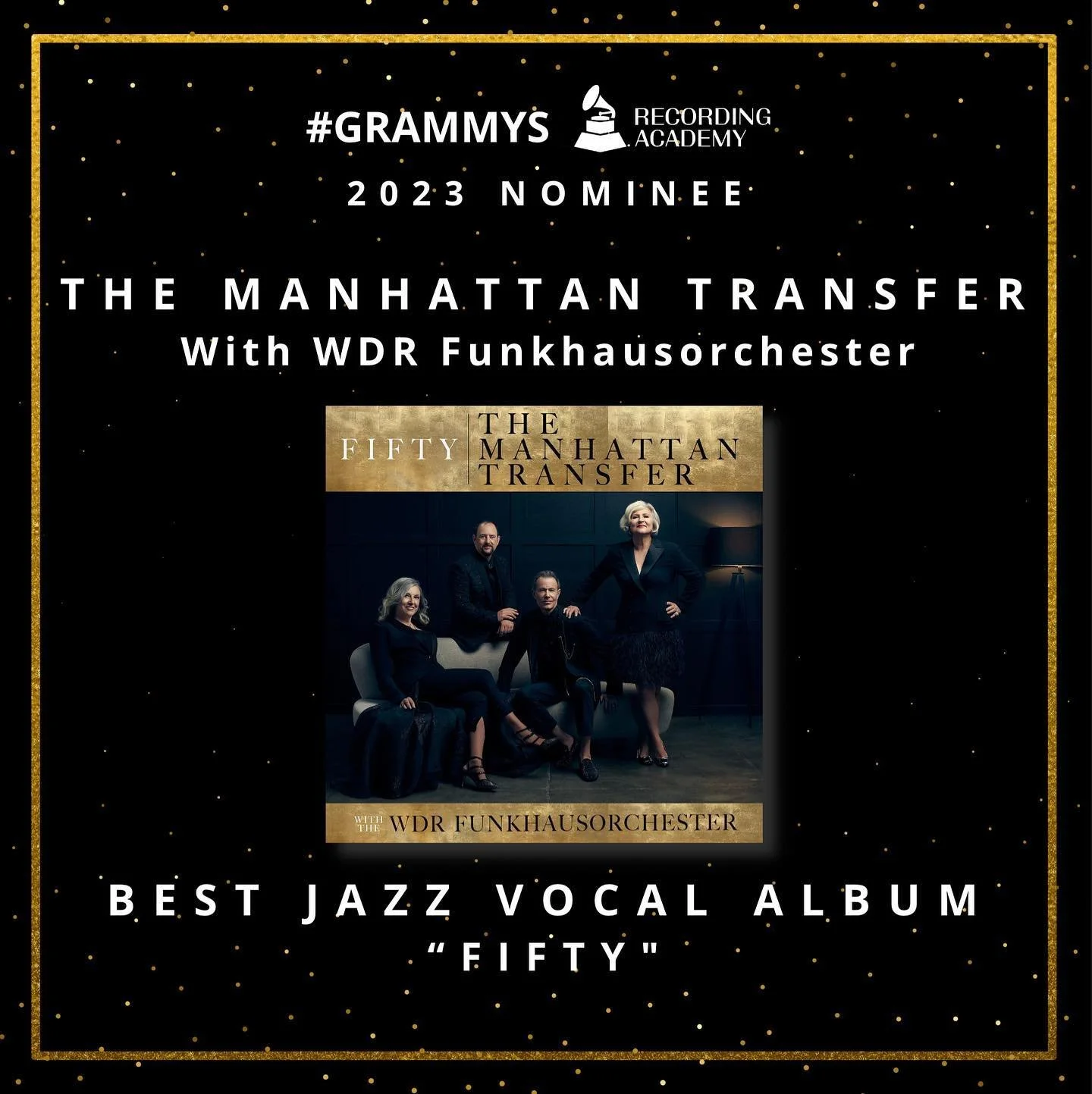 Thank you to the @recordingacademy for nominating our new album FIFTY for Best Jazz Vocal Album at the 2023 GRAMMY Awards. It's an honor to be nominated again in our fiftieth year! Congratulations to all the nominees.

#GRAMMYs