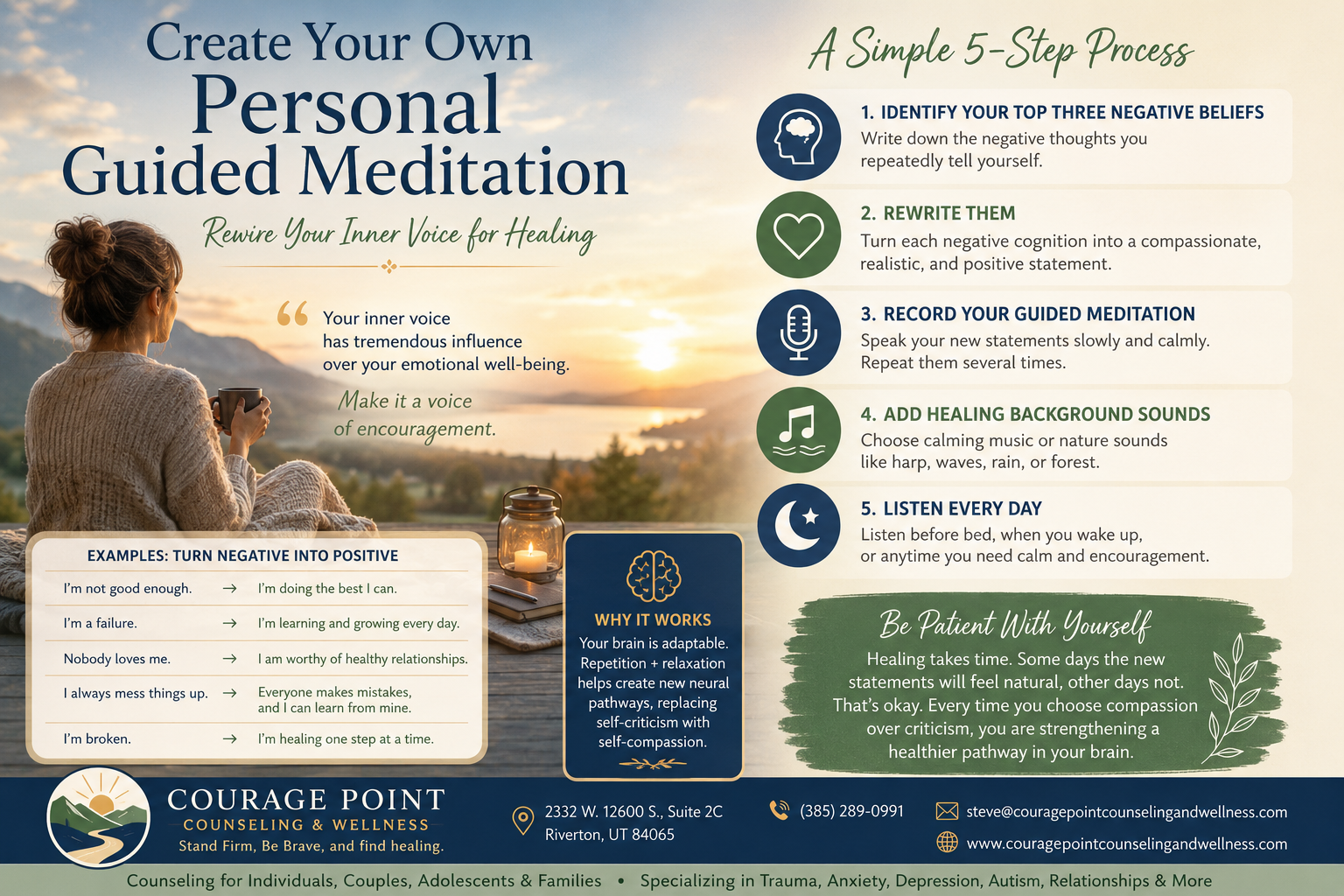Create your own personal guided meditation.