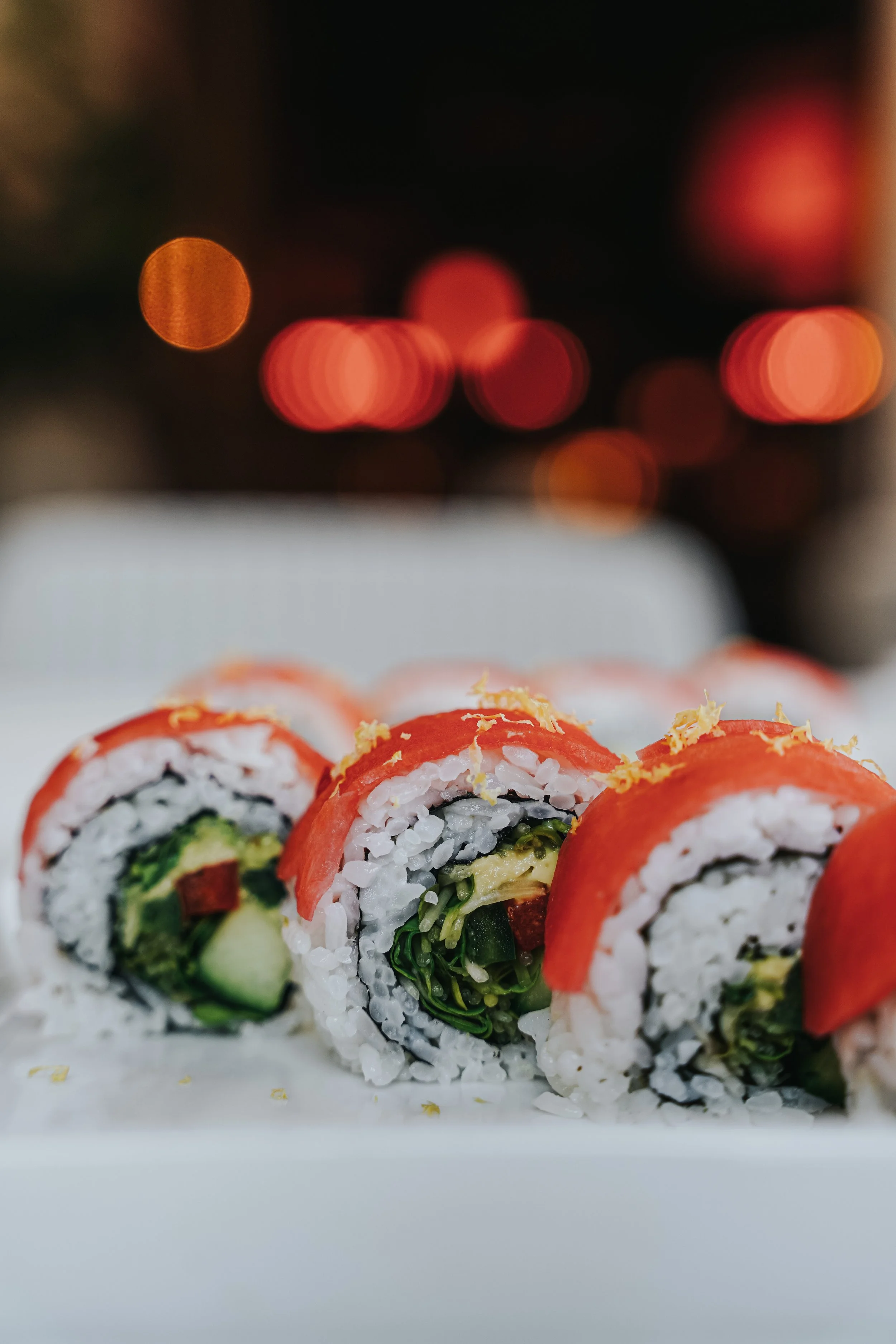 Three sushi roll