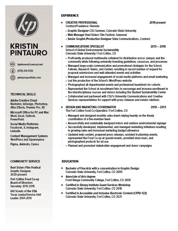 Kristin Pintauro's Resume