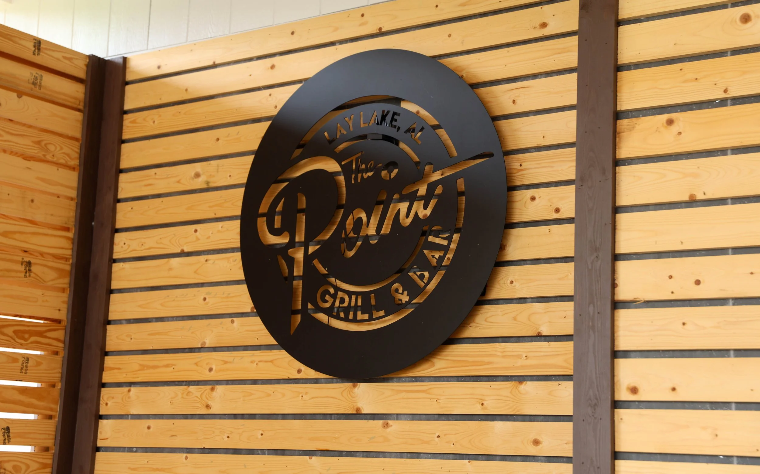 The new stage at The Point Grill & Bar on Lay Lake is complete.