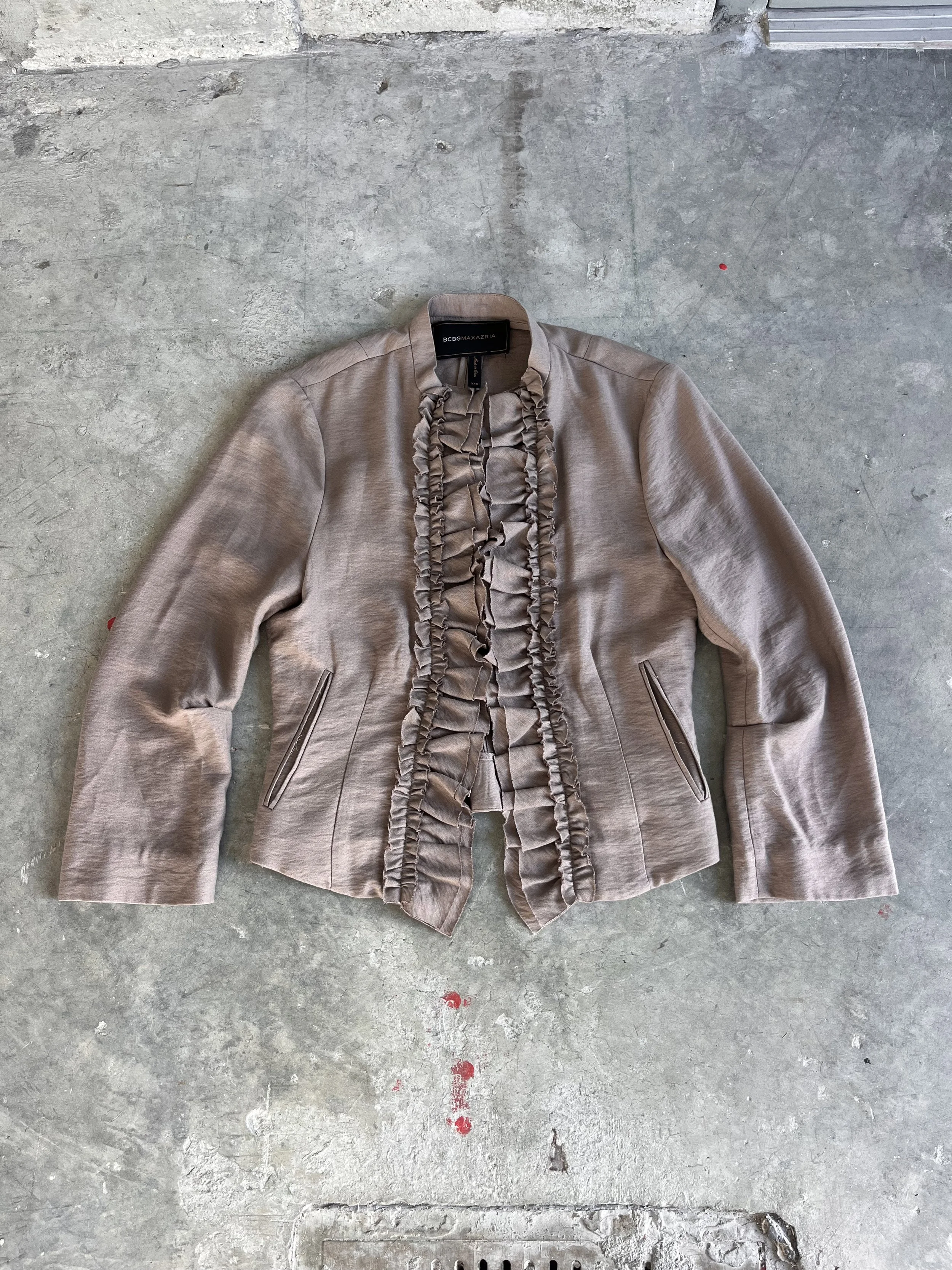 BCBG Ruffle Jacket