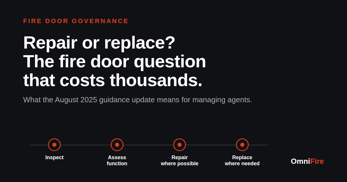 Repair or replace? The fire door question that costs thousands.