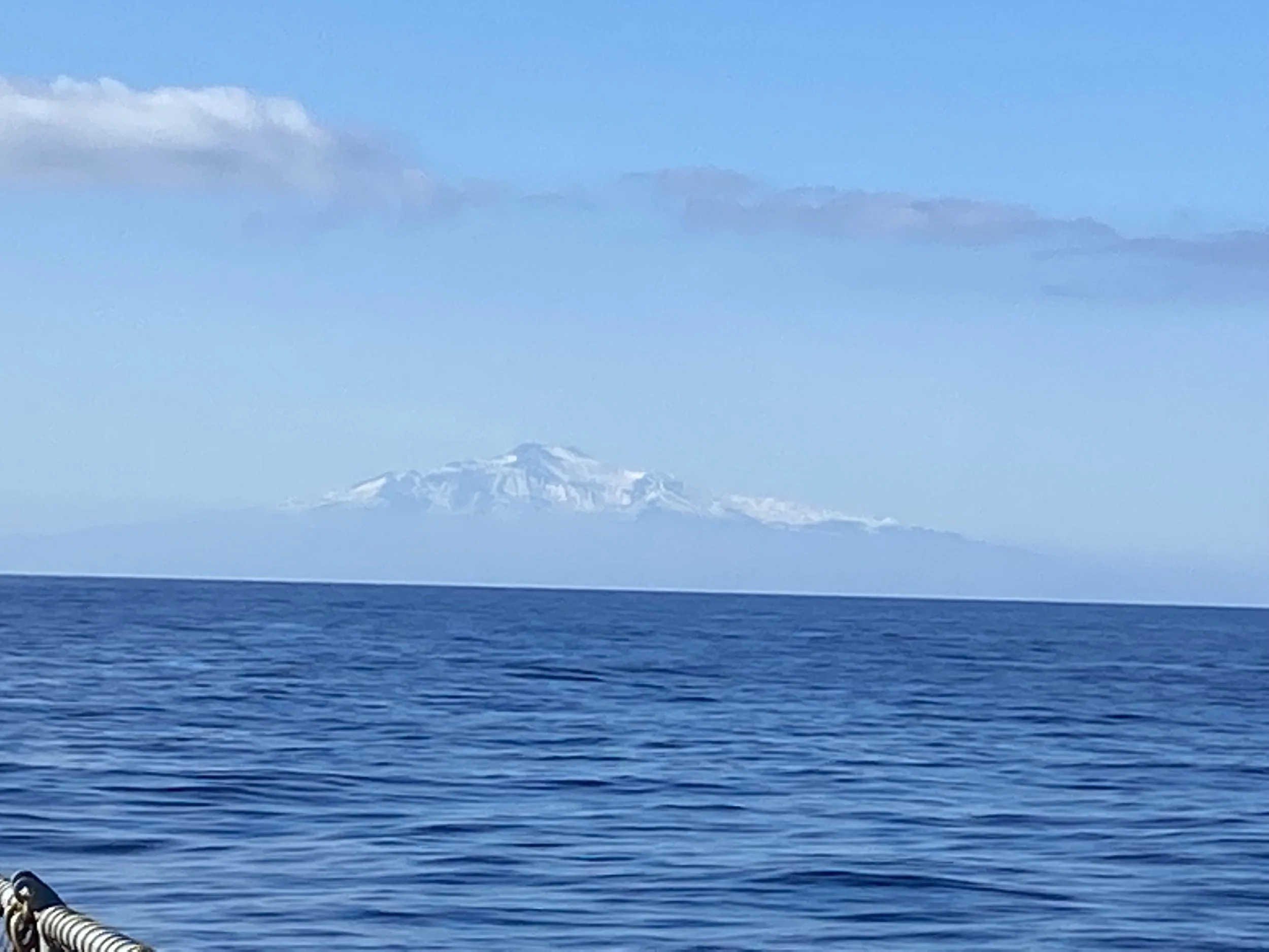 Mt Etna, Sicily from the sea. I think were about 50 nm away in this photo.