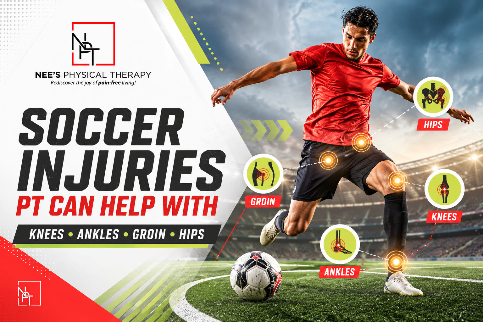 Soccer Injuries Physical Therapy Can Help With: Knees, Ankles, Groin, and Hips