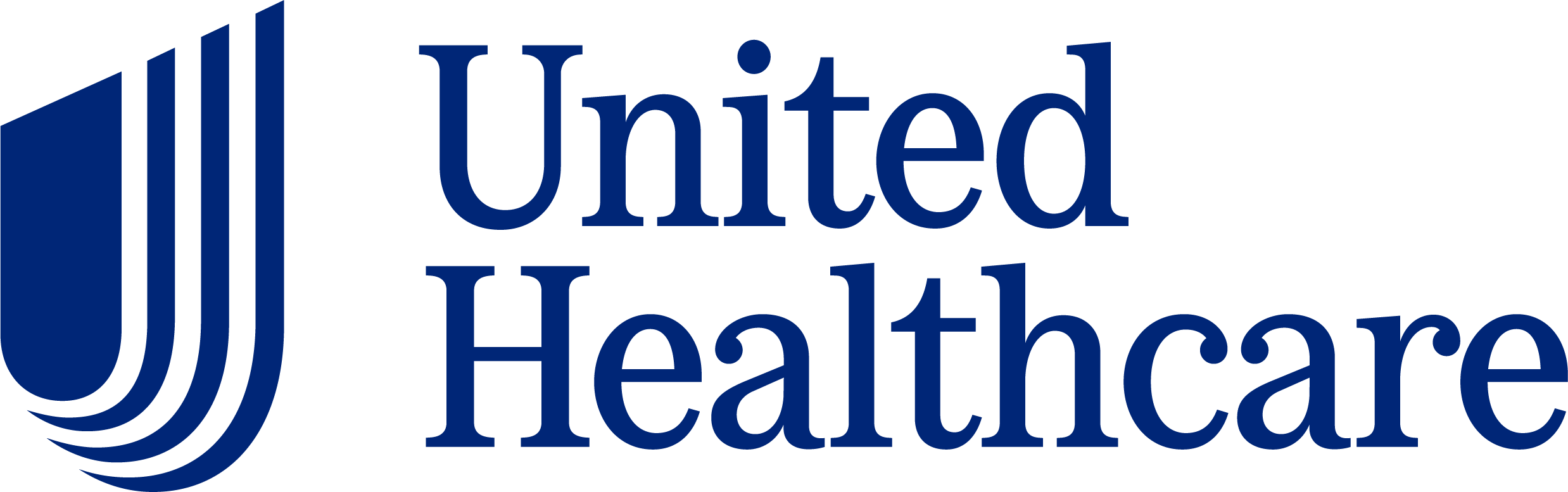 United Healthcare logo in blue with stylized U shape