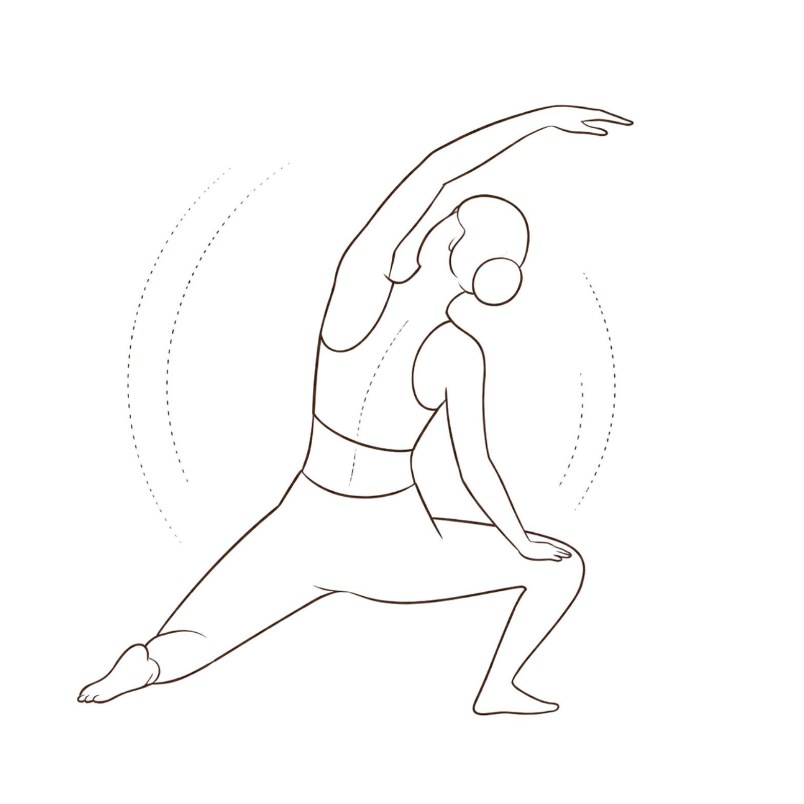 Geometric drawing of an outline square with sections divided by vertical, horizontal, and circle lines.