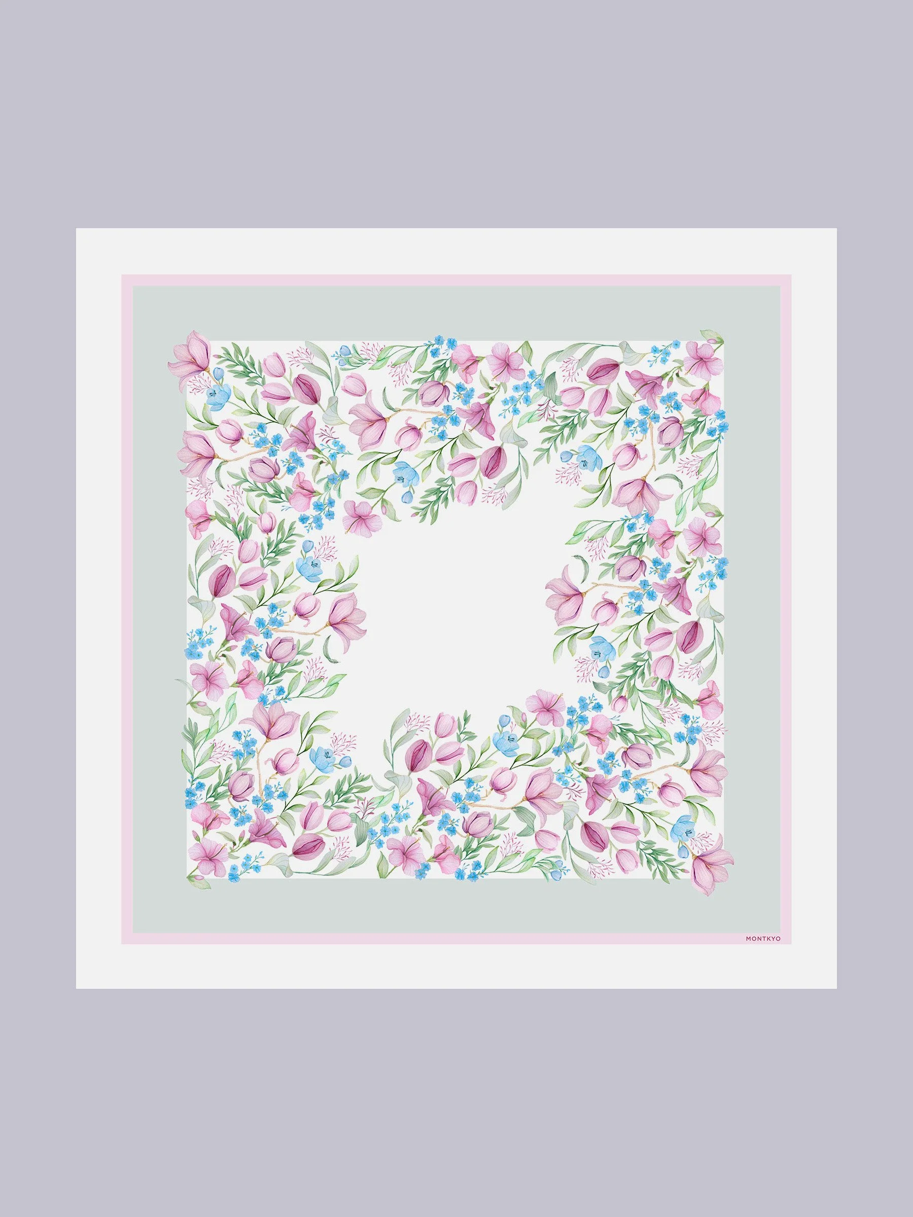 Quiet Garden scarf 90