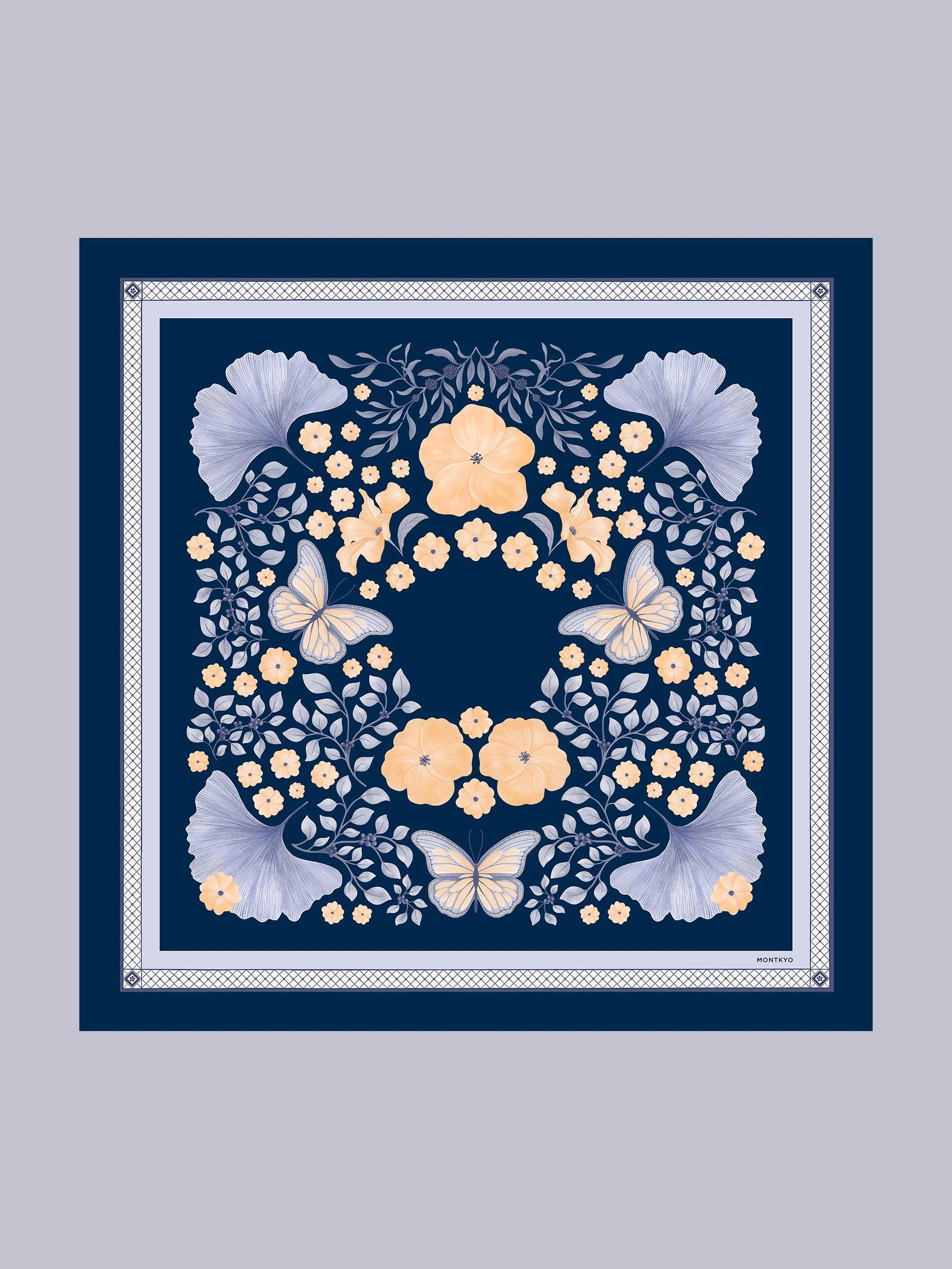Blue Wings scarf 90