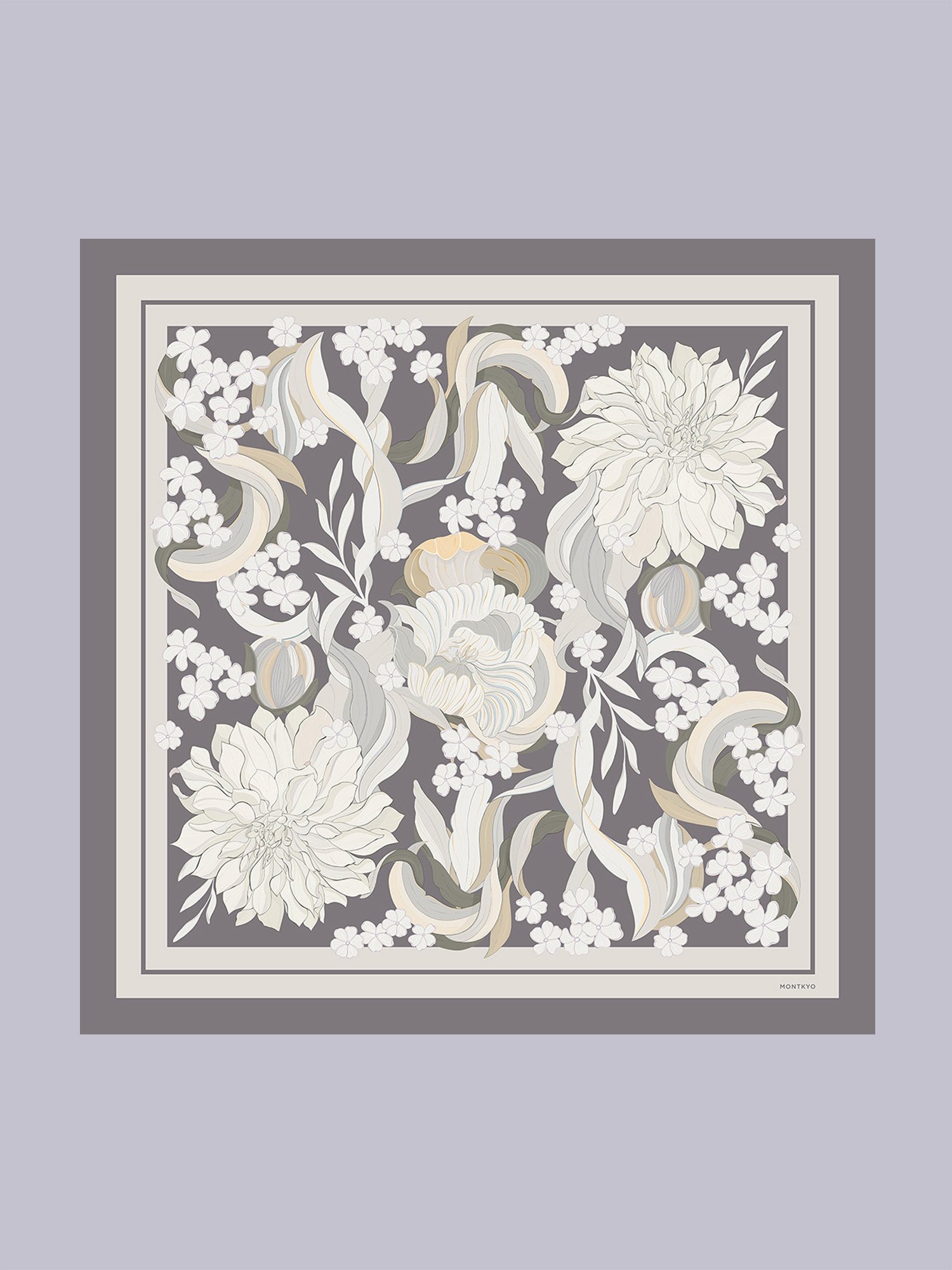 Dancing Flowers scarf 90