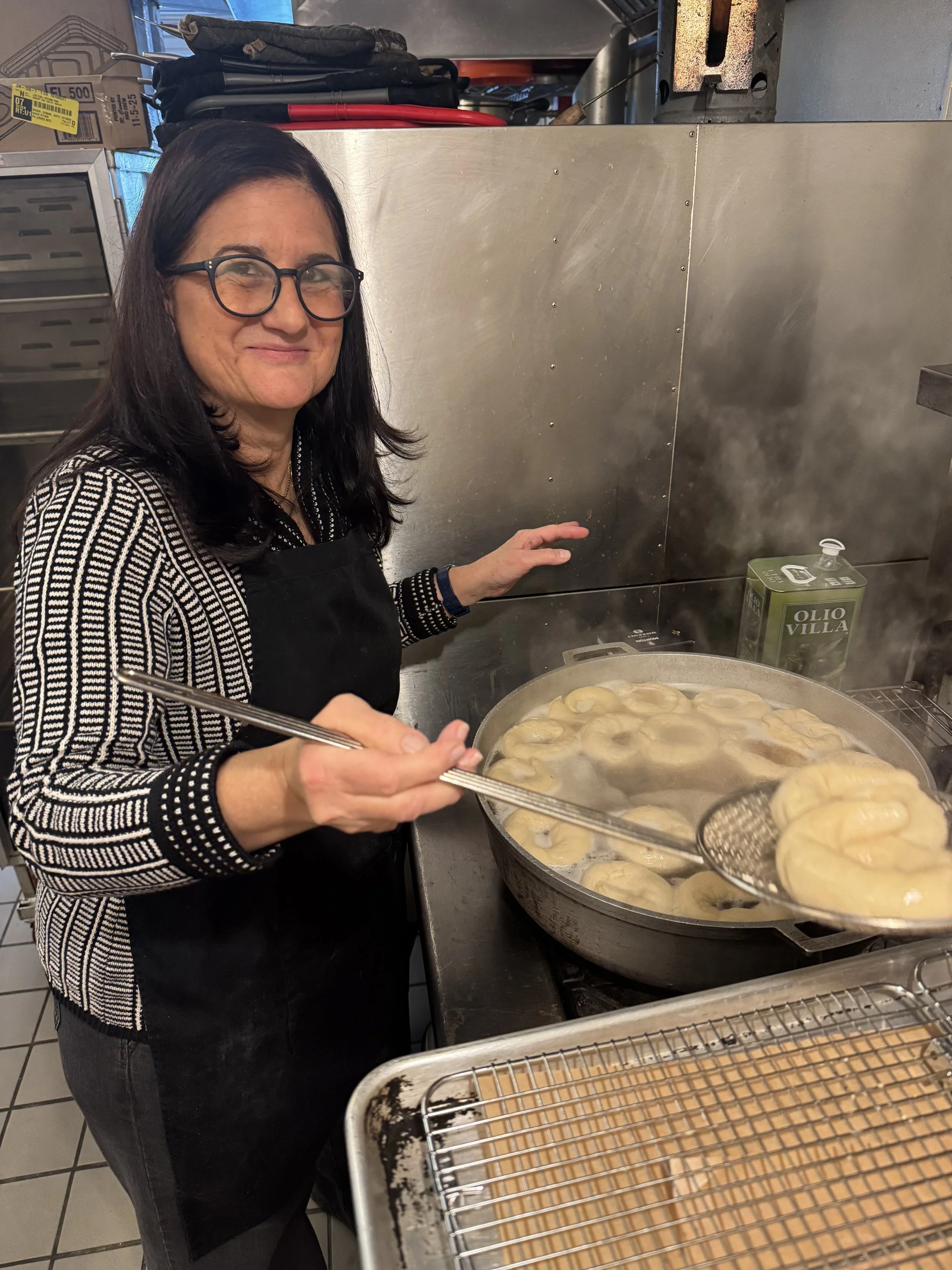 Student boiling bagels.jpeg