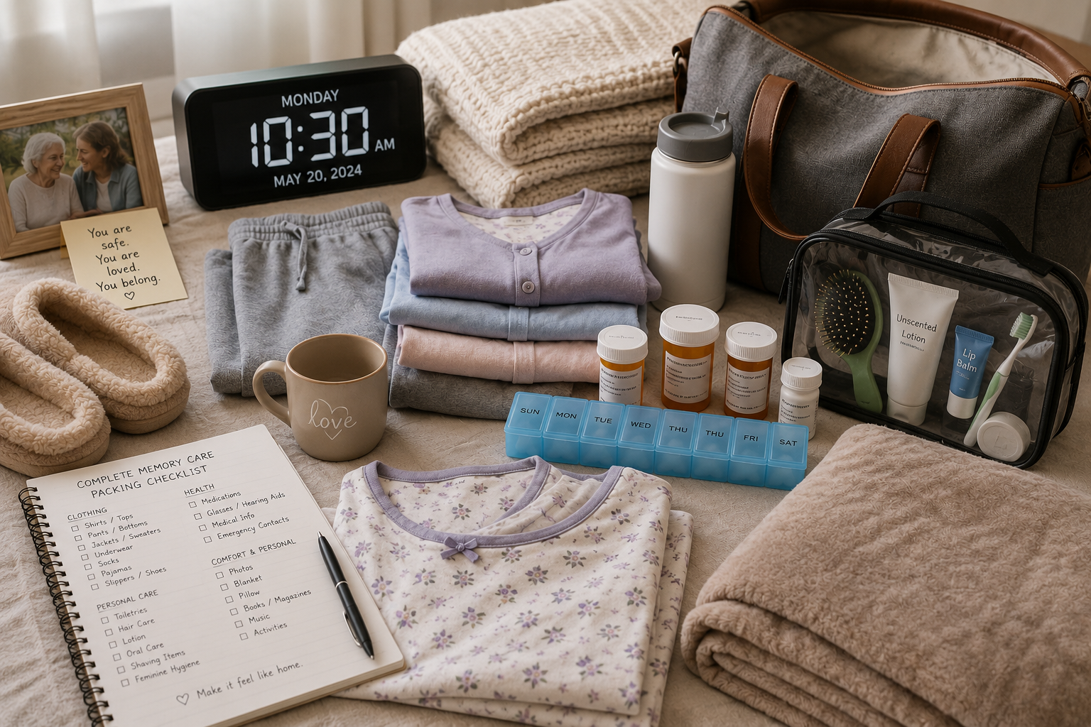 What to Bring When Moving a Loved One Into Memory Care