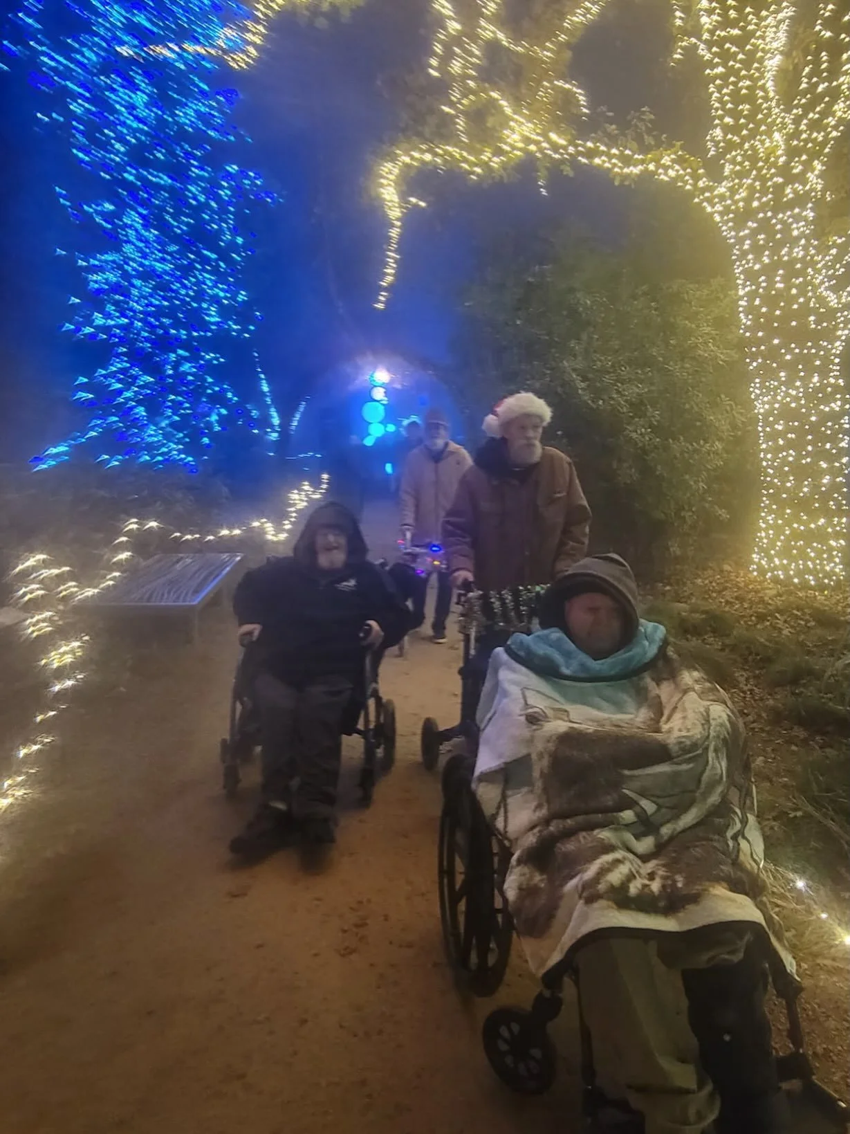 Who went to the garden of lights last year? 🎄