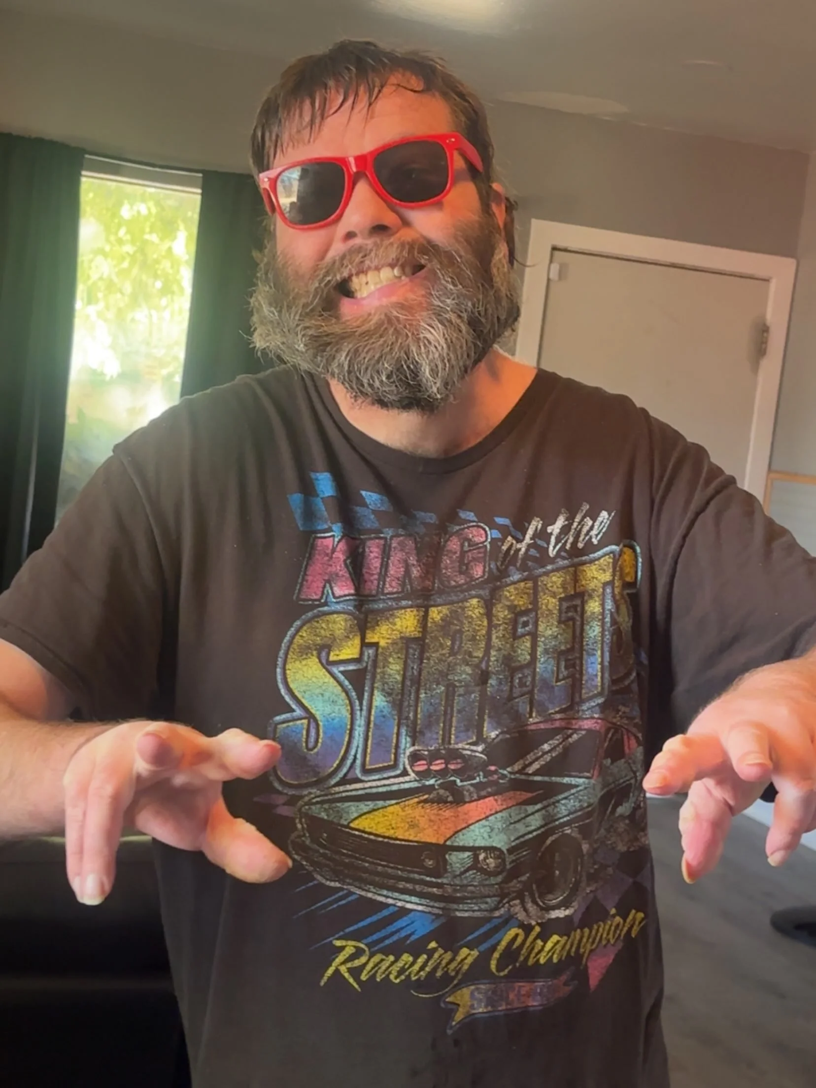 &ldquo;He&rsquo;s so excited for day program tomorrow&rdquo;. Loving his new shades 🕶️