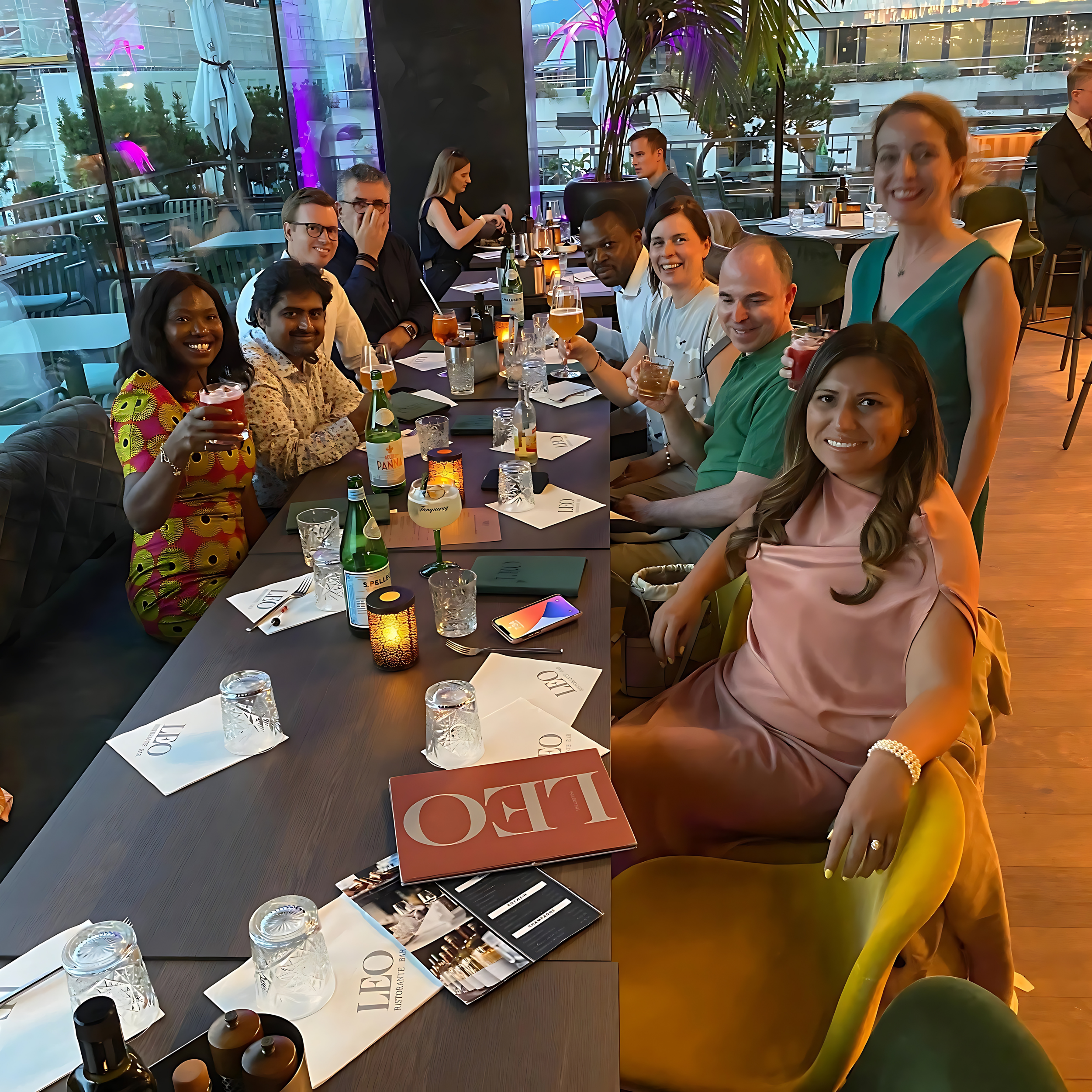 Professionals engaged in meaningful conversations at a community networking event.