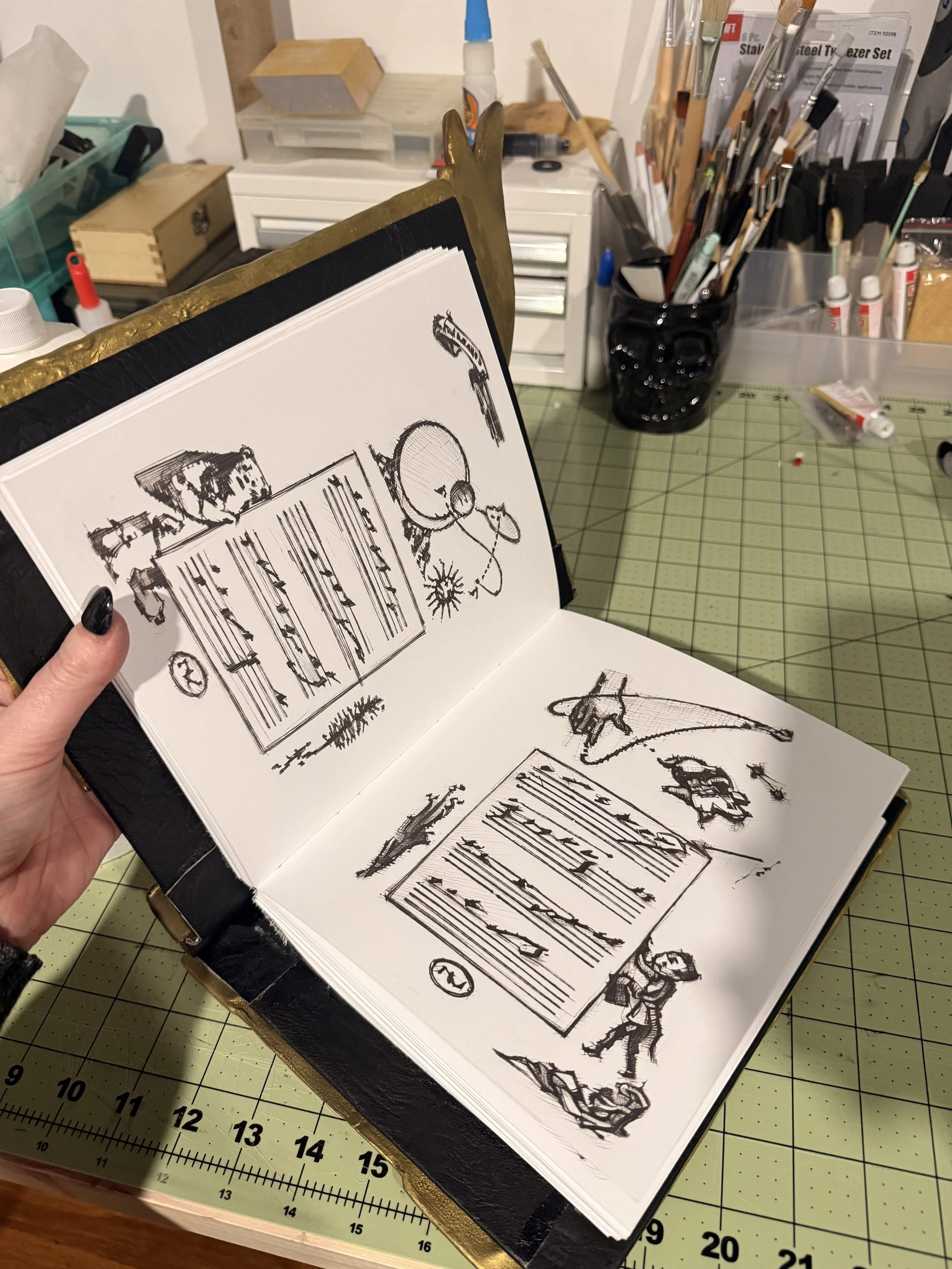 Sphene Melodies of Life Grimoire progress photo.