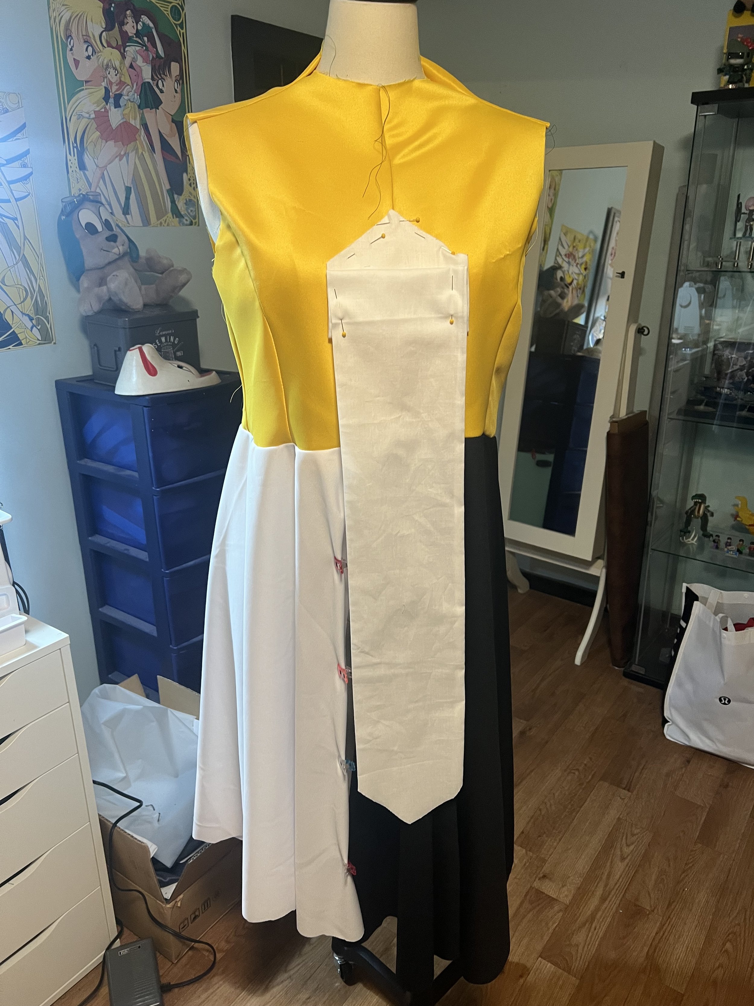 Deedlit cosplay progress photo.
