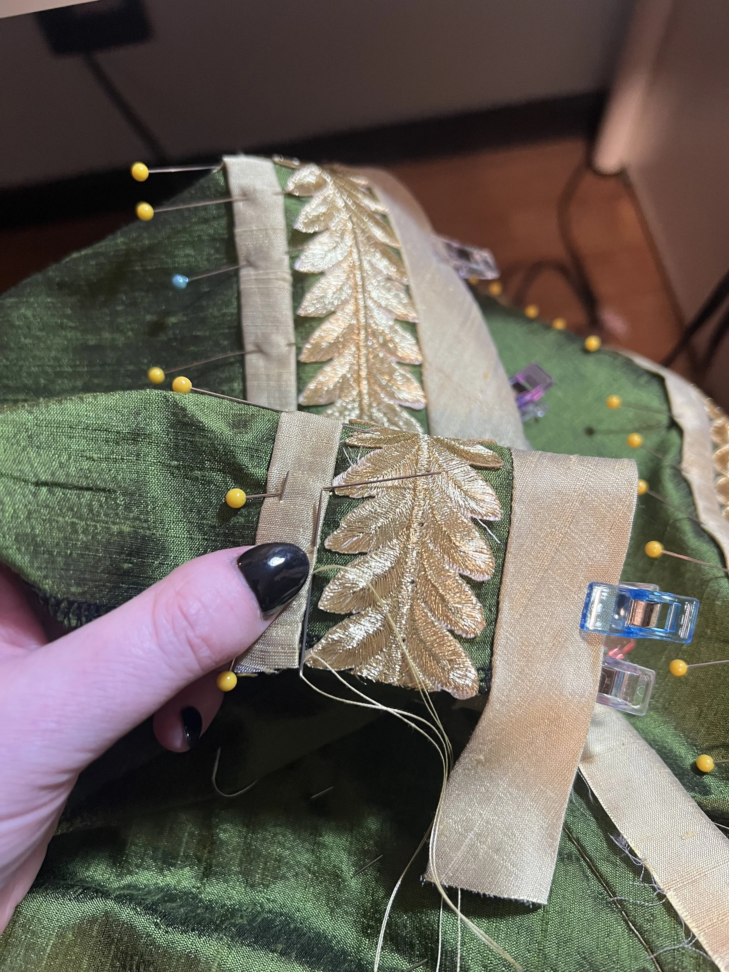 Deedlit cosplay progress photo - closeup.
