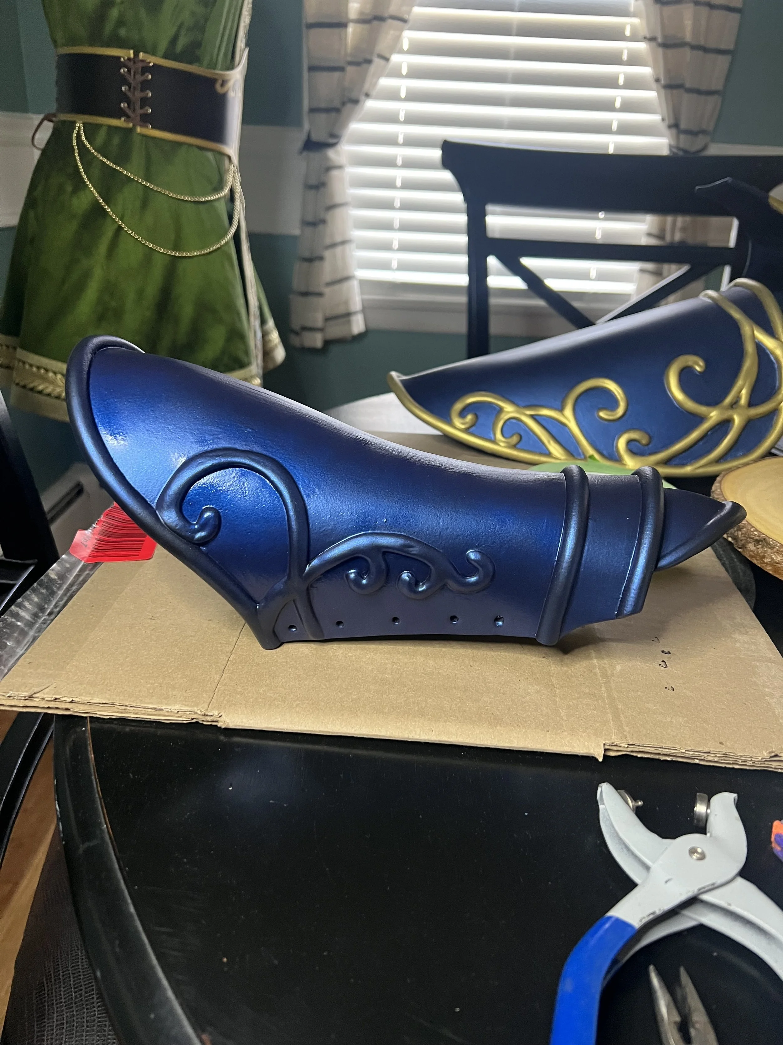 Deedlit cosplay progress photo.