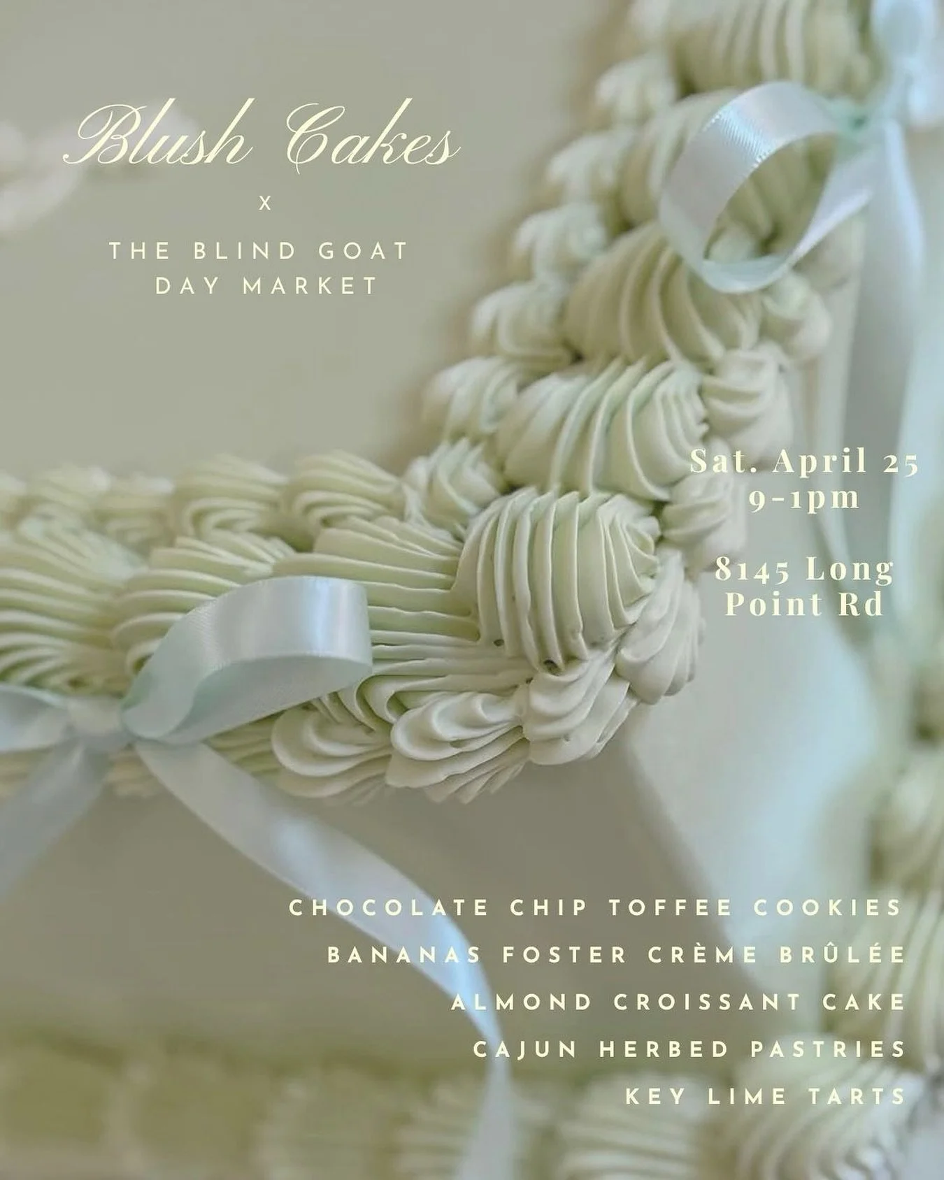 It&rsquo;s been a busy year, but I&rsquo;m so ready for this one!
 
This Saturday, April 25th  I&rsquo;ll be at The Blind Goat Day Market from 9AM&ndash;1PM
 
Bringing a few new items I&rsquo;ve been so excited to finally share with you!
 
Come throu