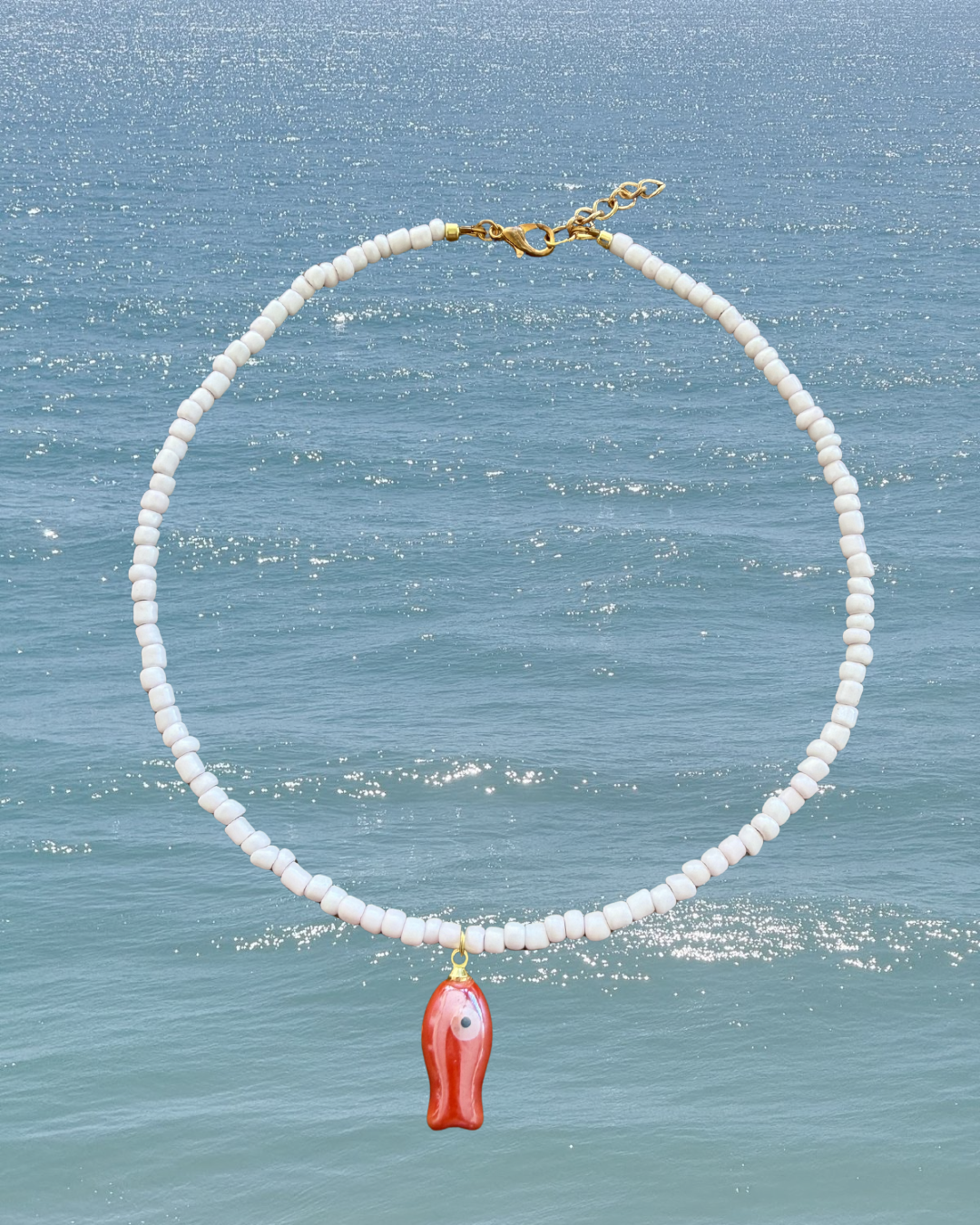 The Rosy Reef Fish Necklace