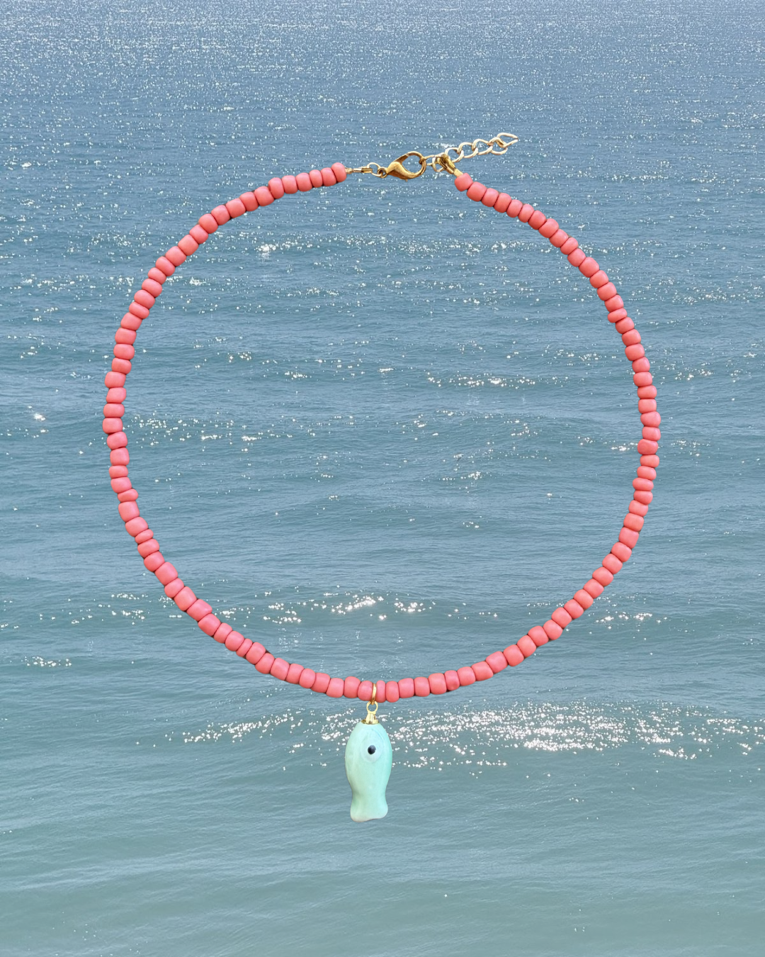 The Mint Tide Fish Necklace
