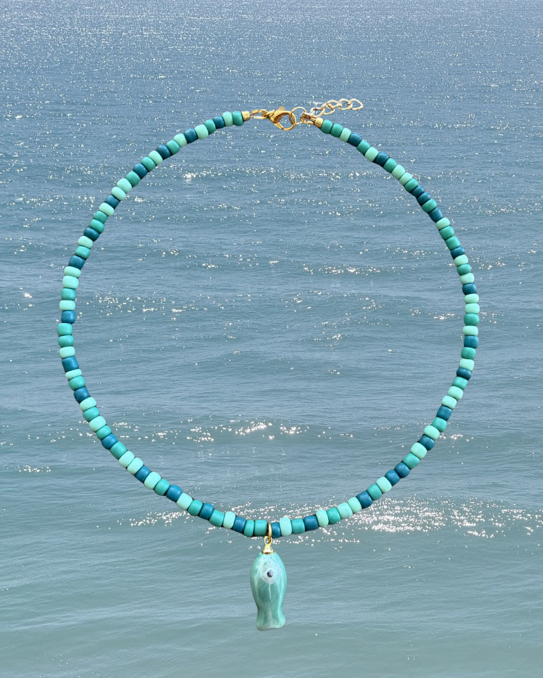 The Seafoam Fish Necklace
