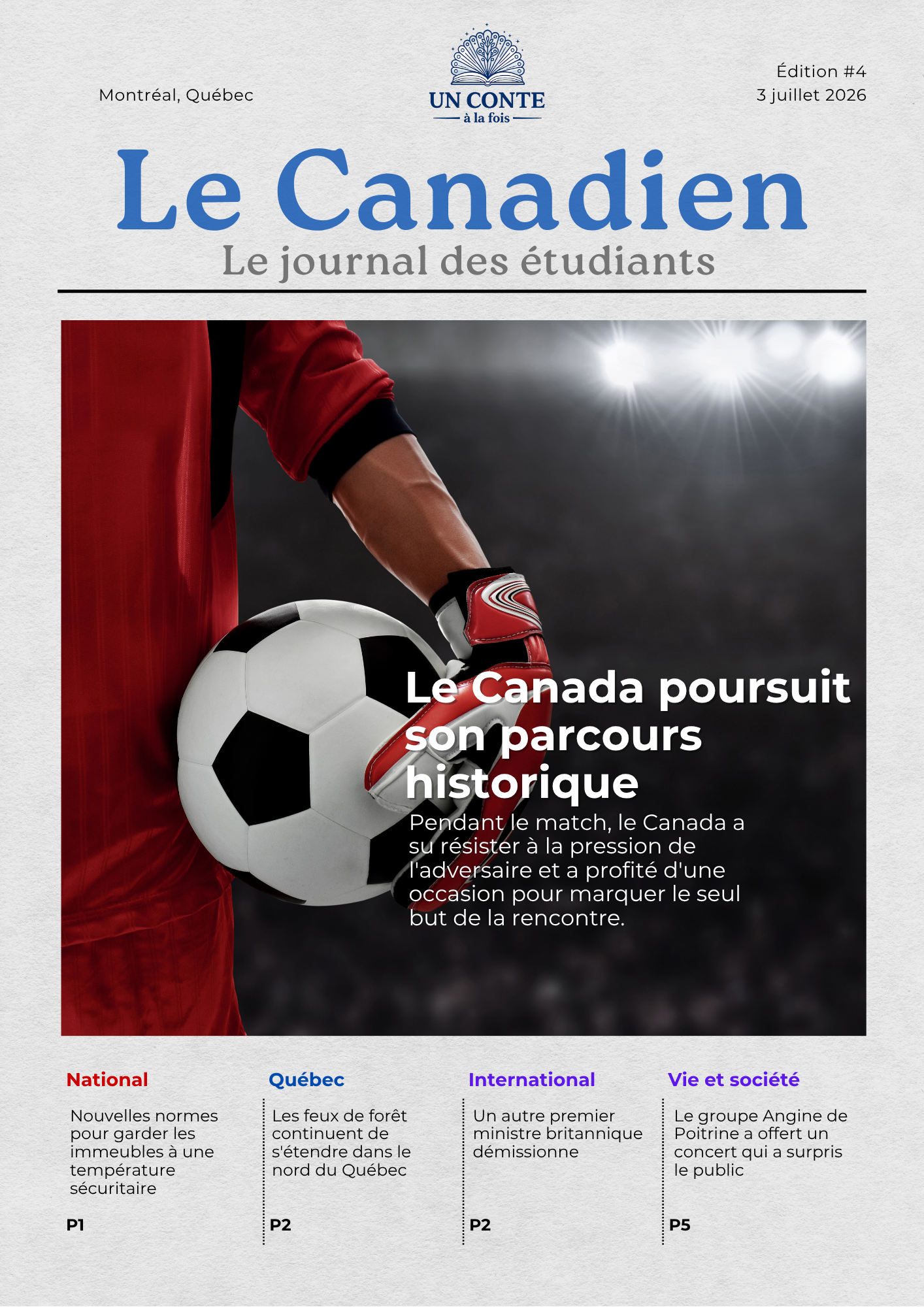 Le Canadien #4 (Niveau A2-B1) 