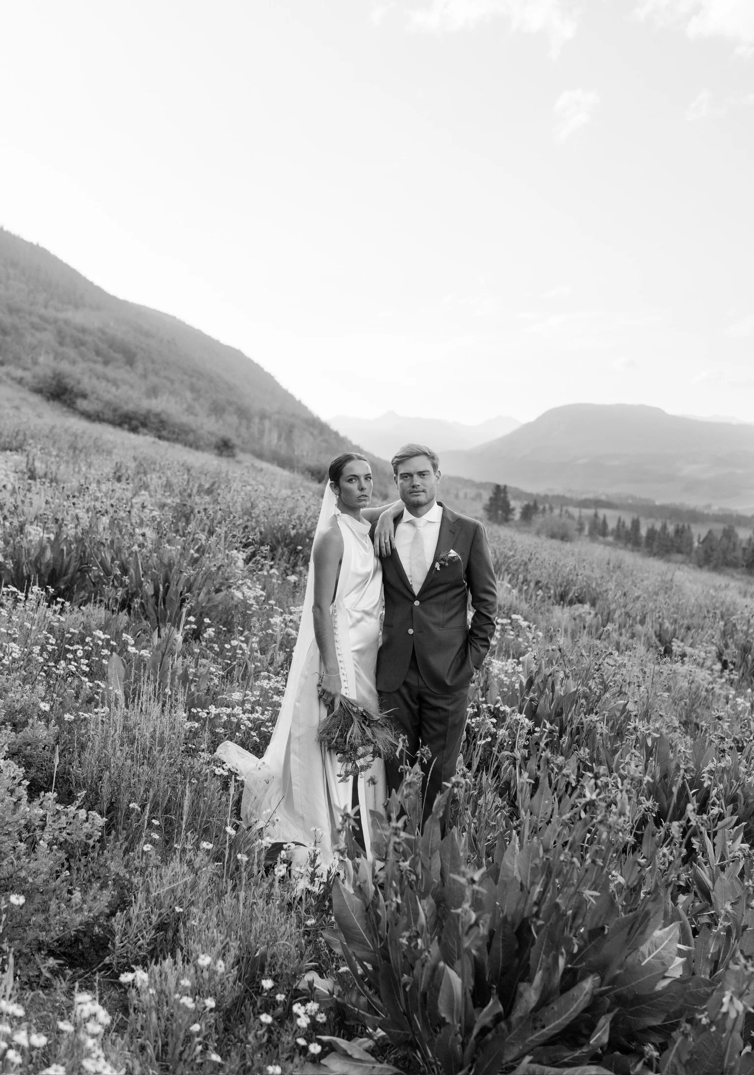 college sweethearts wed in vintage-inspired style in the colorado mountains